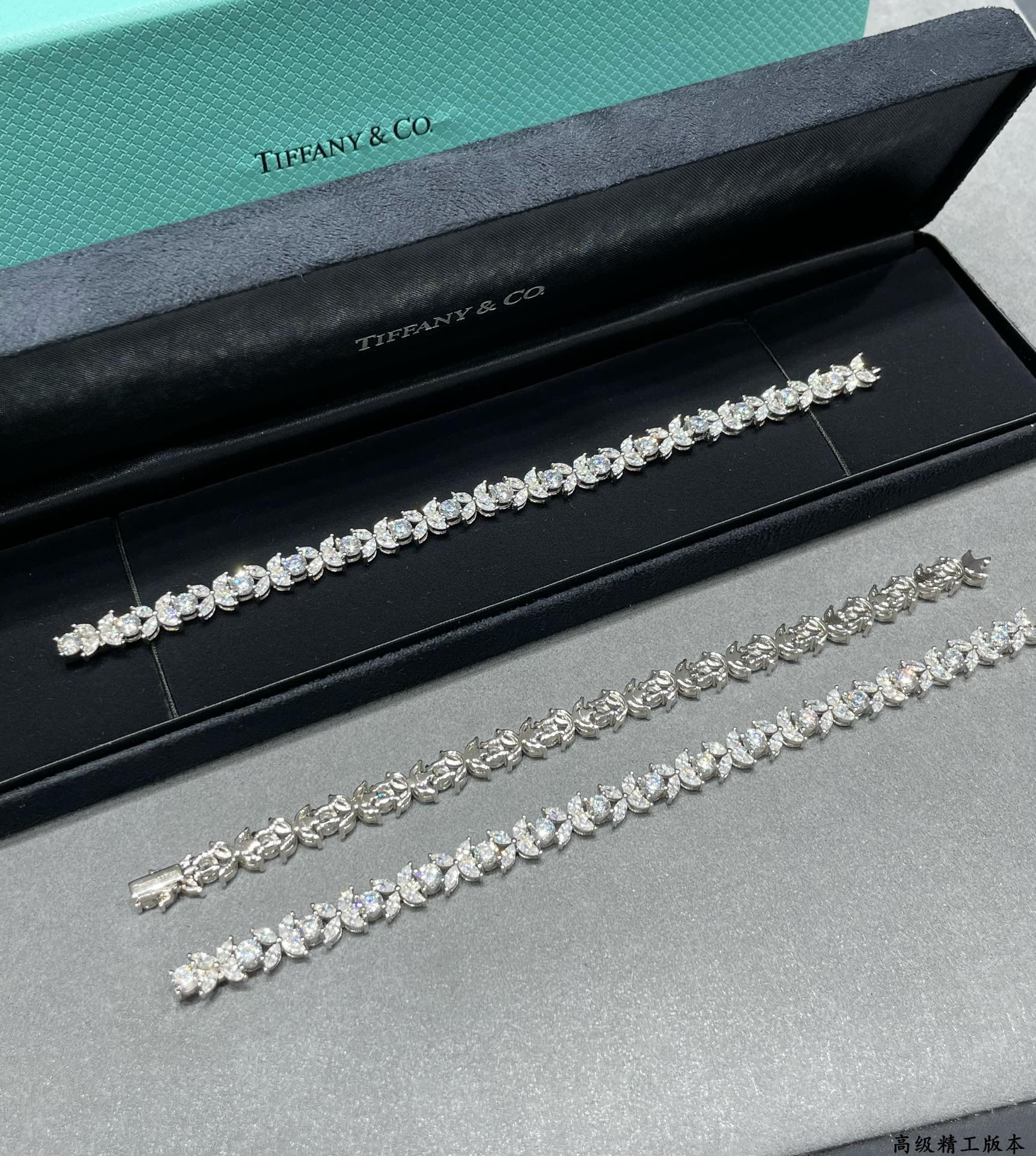 t*f*ny & co. soleste marquise Di*m*nd full bracelet ag925