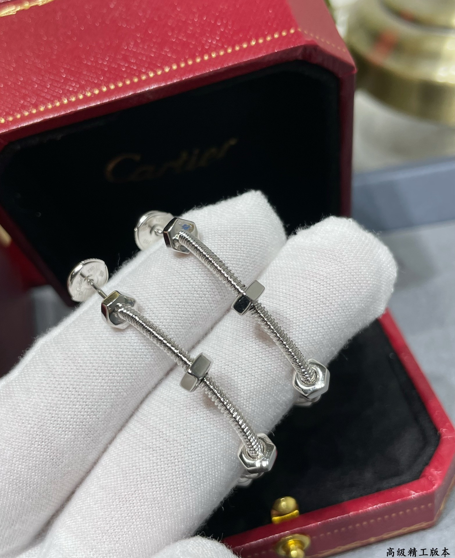 Ca*t*er screw earrings