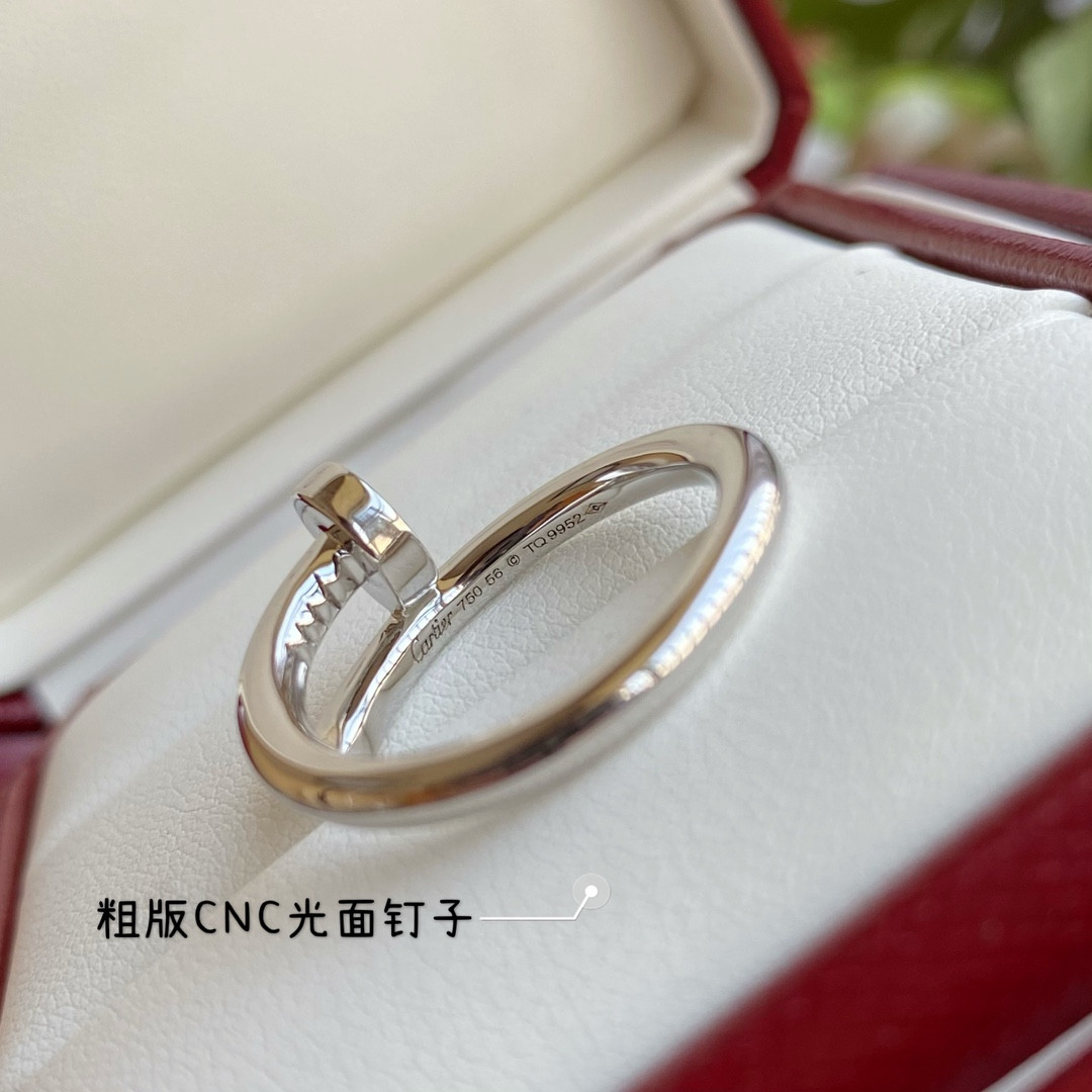 Ca*t*er thick version smooth nail ring