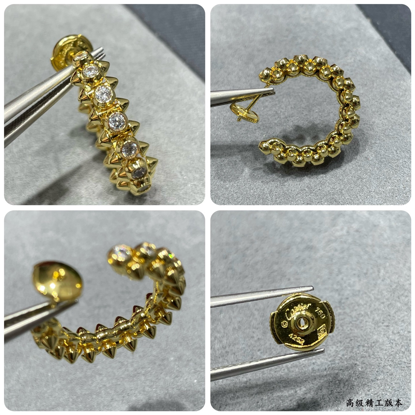 ca*t*er Di*m*nd bullet earrings