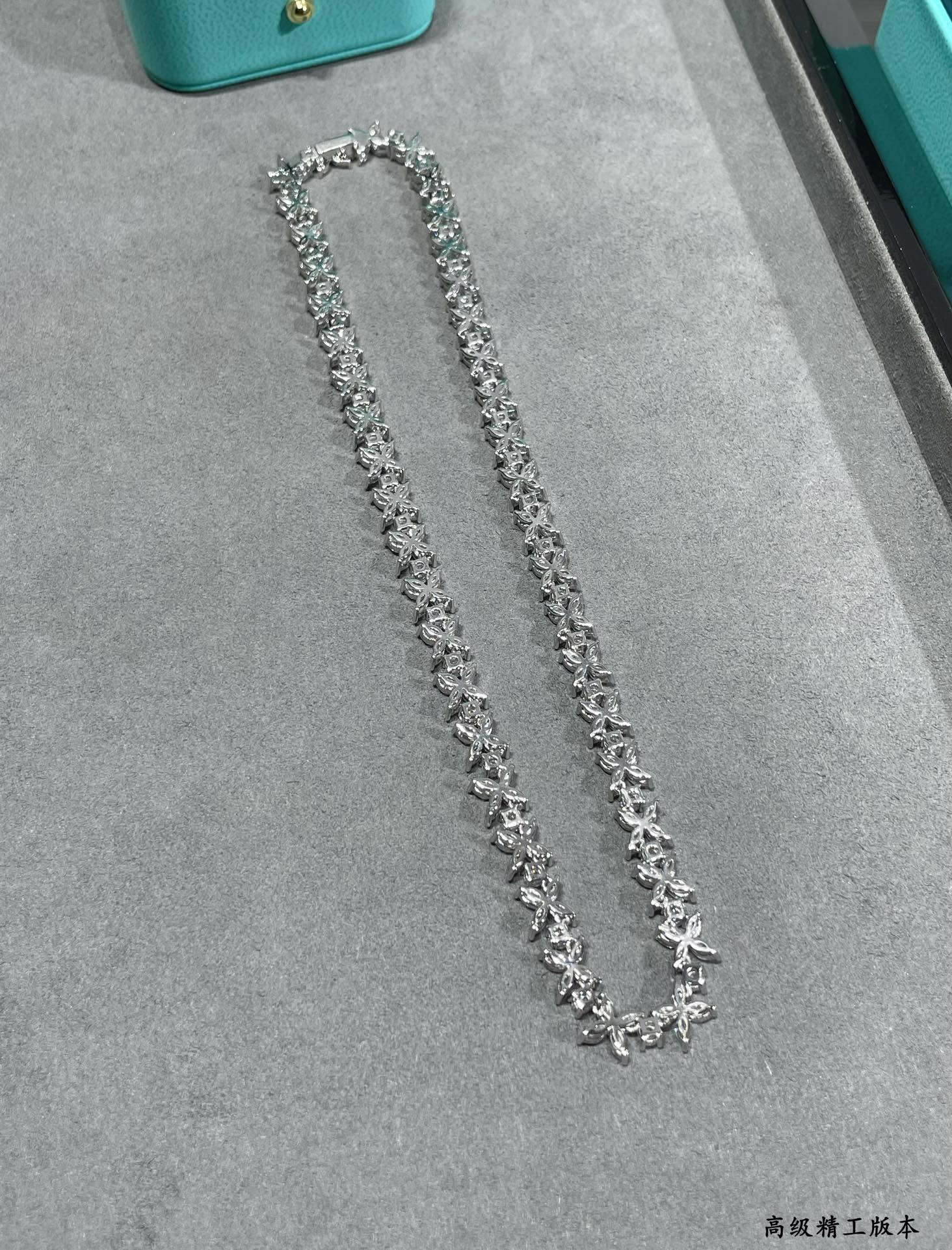 t*f*ny & co. full Di*m*nd marquise necklace ag925