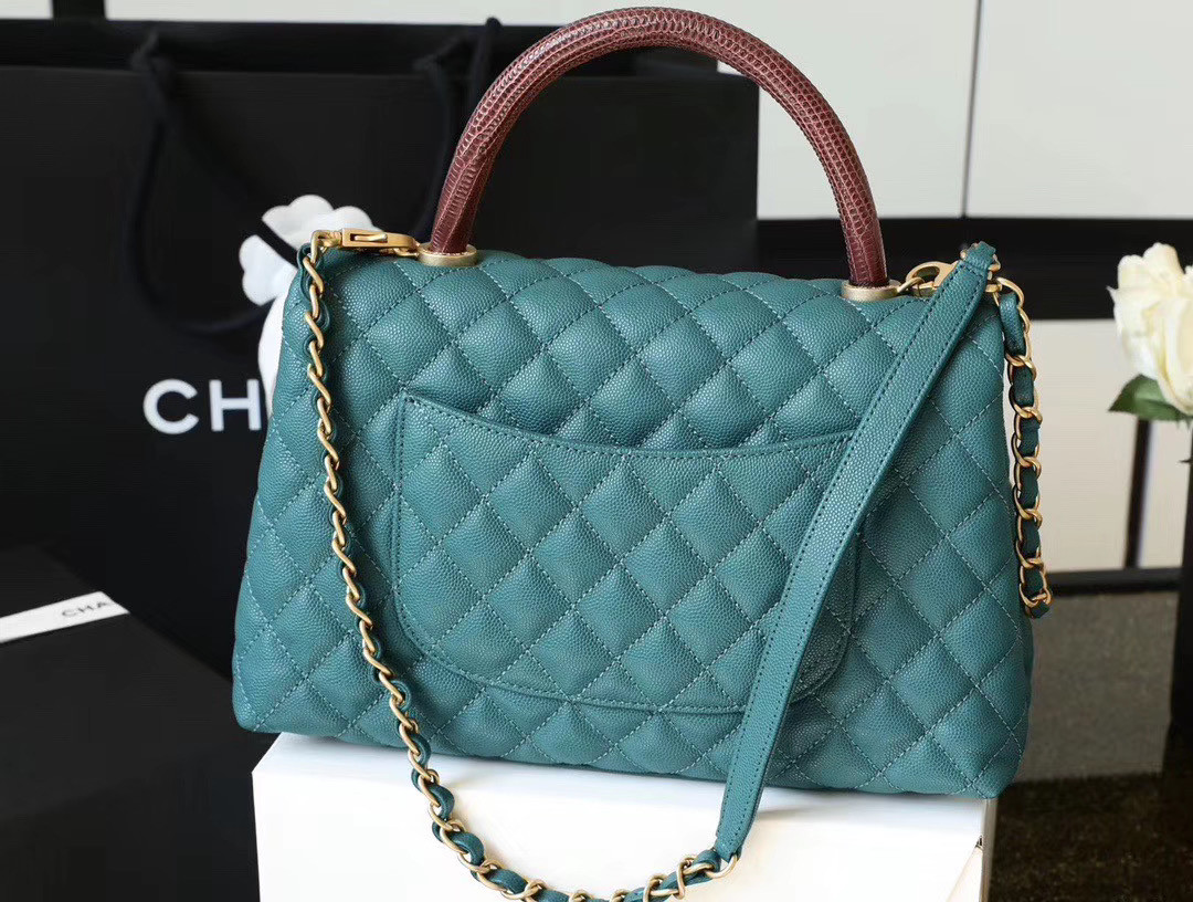 Ch*el coco handle handbag