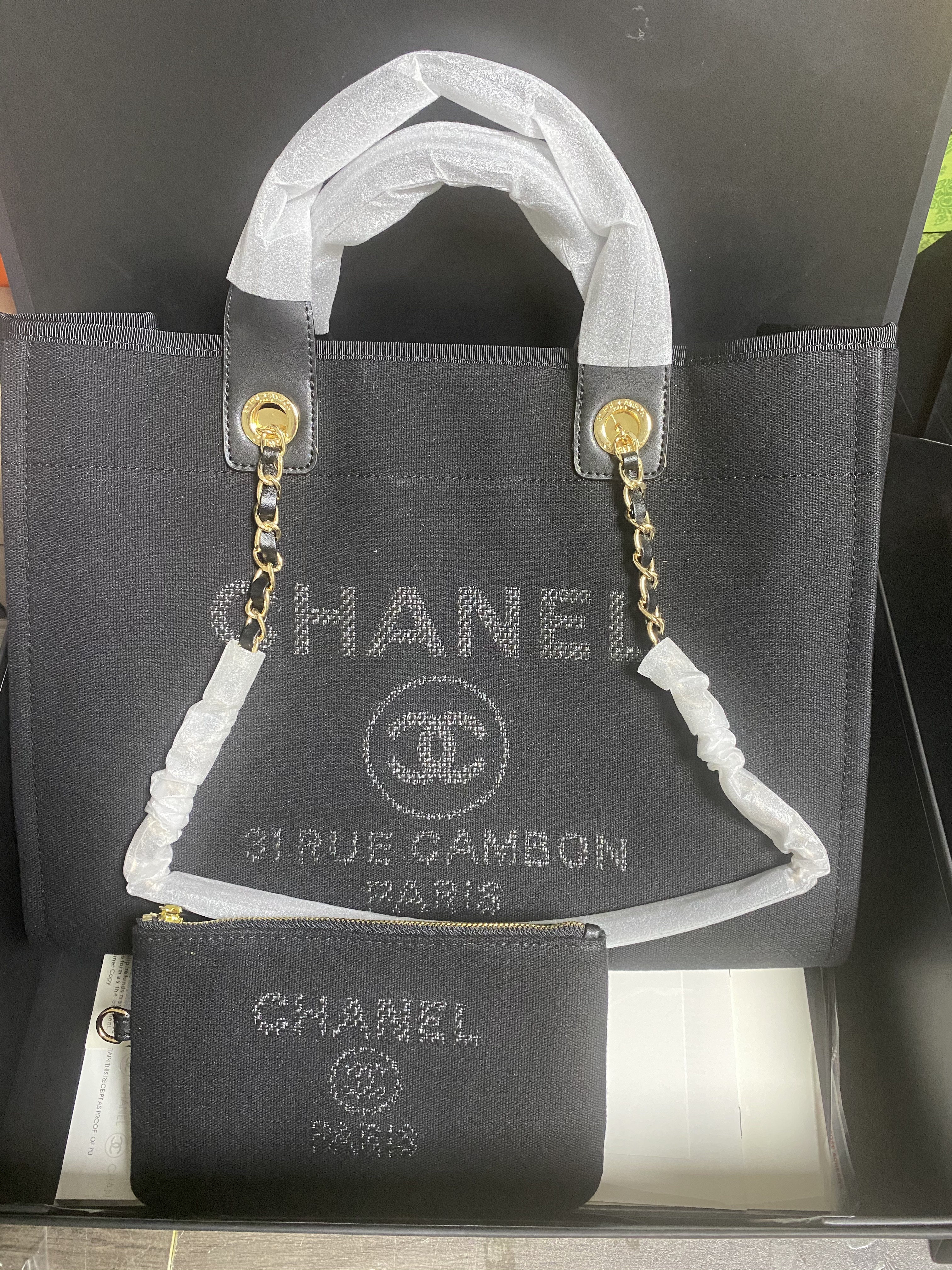 Ch*el shopping bag 30x39x22cm