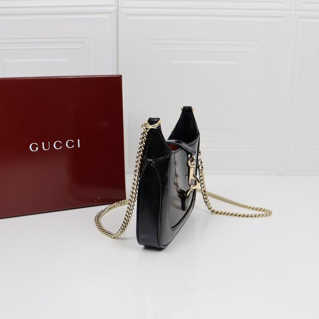 G*u*i jackie notte mini bag 7.7"w x 7.1"h x 1.4"d