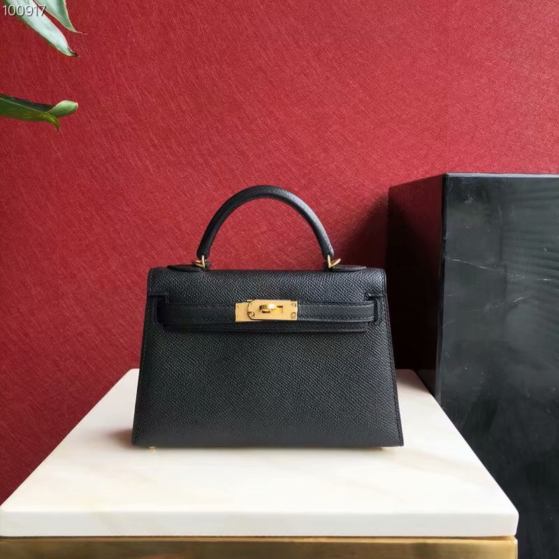 H**mes epsom handmade kelly mini 19
