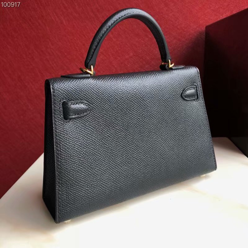 H**mes epsom handmade kelly mini 19