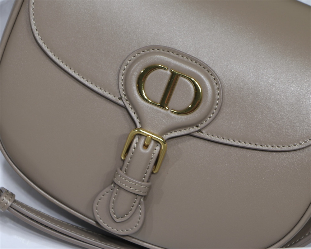 medium D*or bobby bag brown box calfskin