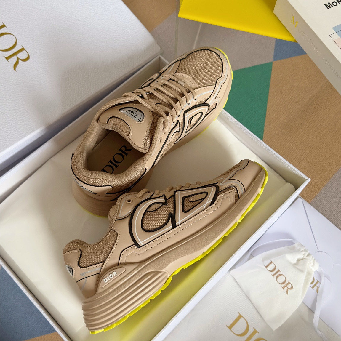 ua D*or b30 sneaker beige mesh and technical fabric