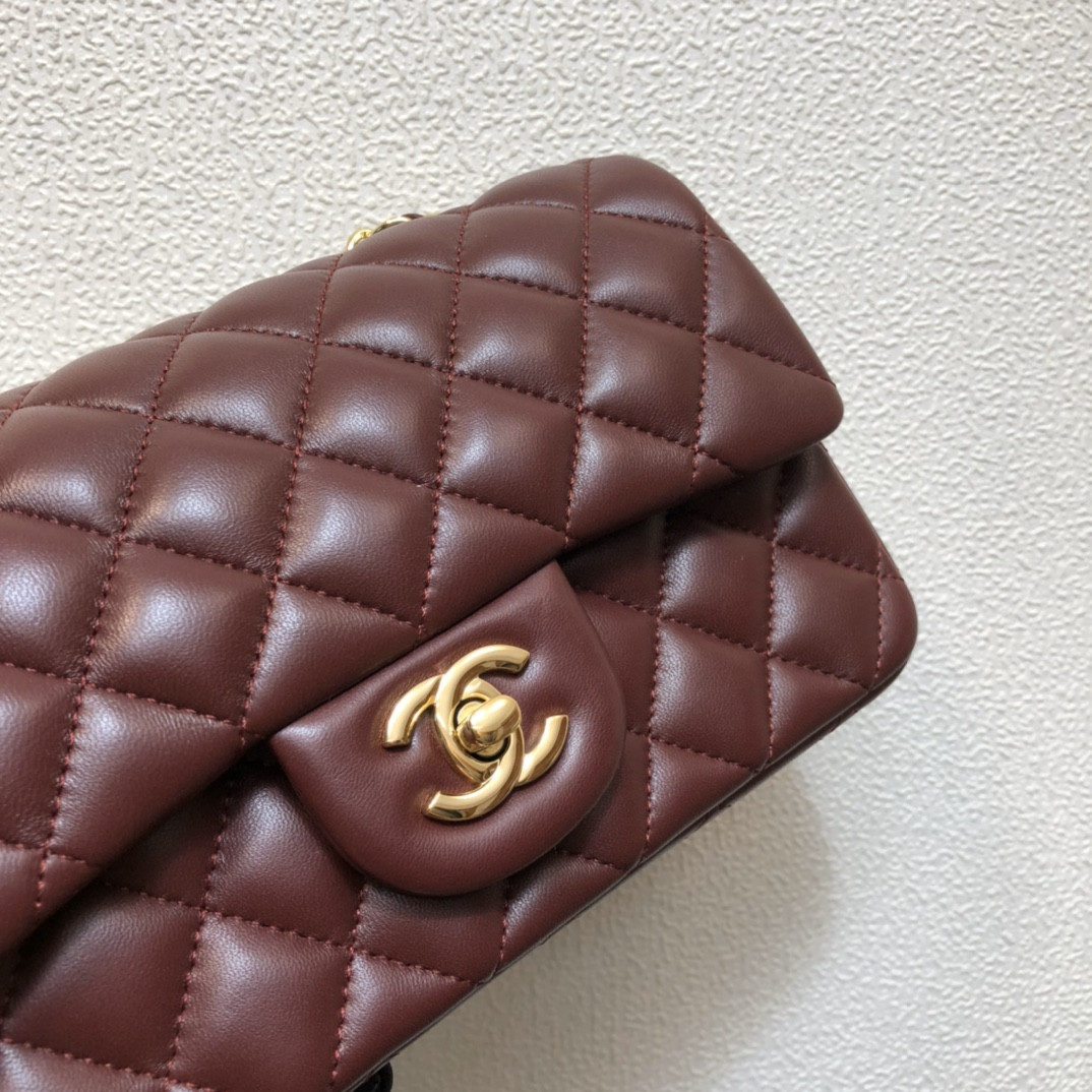 Ch*el mini flap bag 12 × 20 × 6 cm