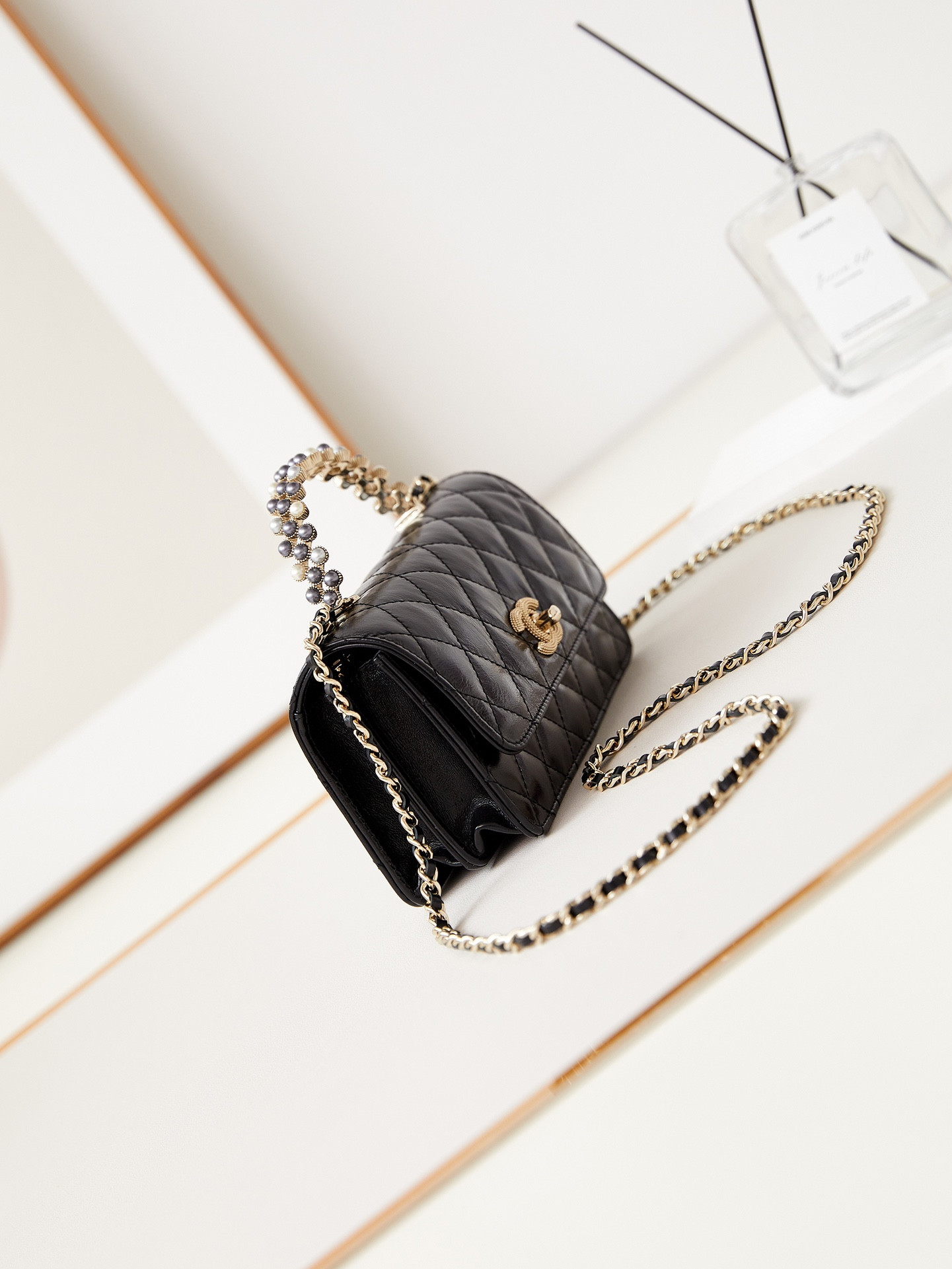 Ch*el 24p woc classic wallet on chain 11x18.5x6cm