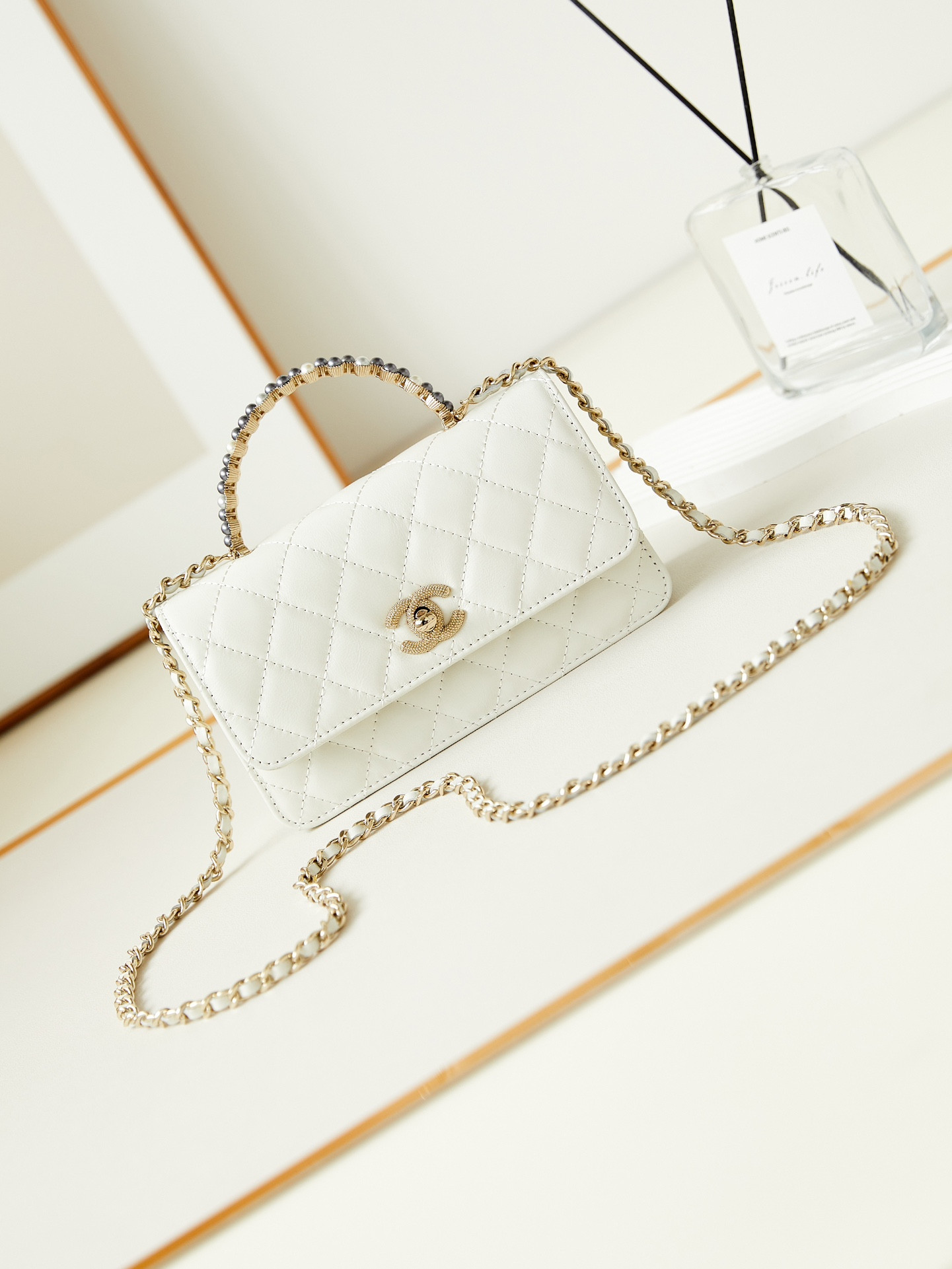 Ch*el 24p woc classic wallet on chain 11x18.5x6cm