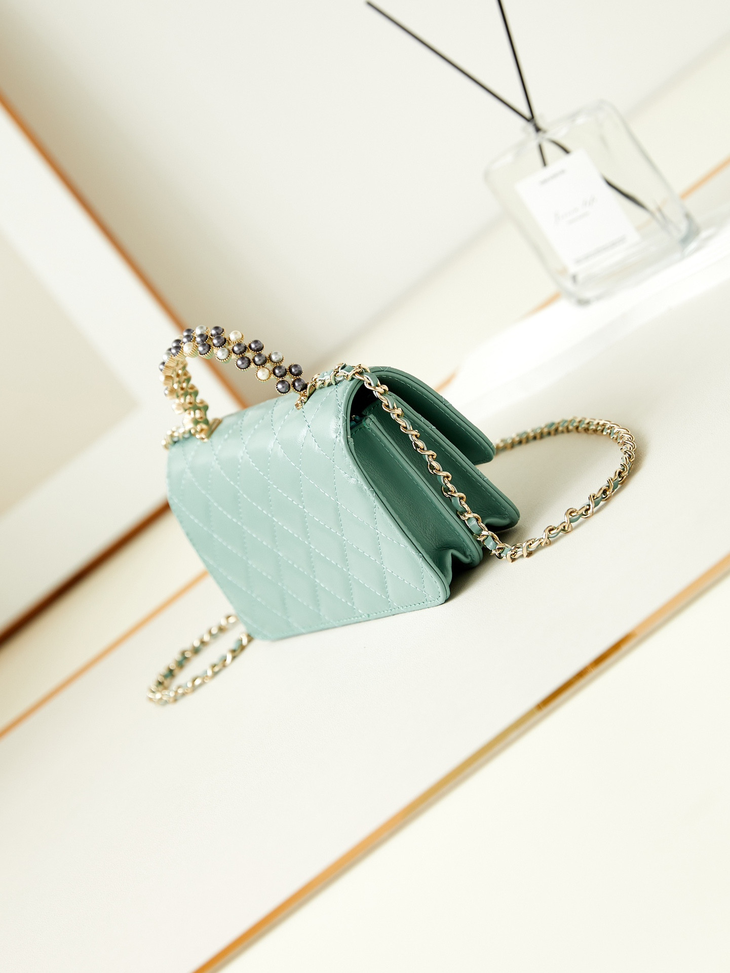 Ch*el 24p woc classic wallet on chain 11x18.5x6cm