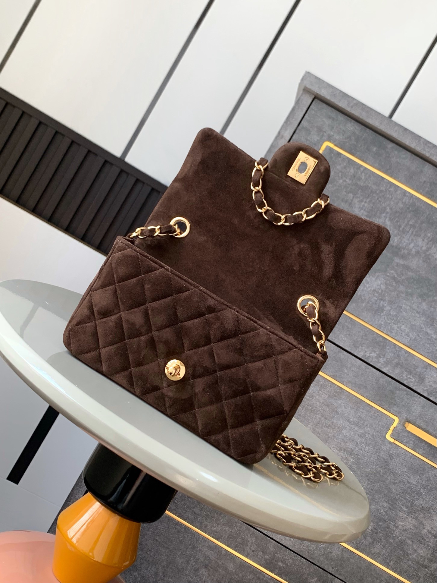 Ch*el mini classic 11.12 handbag 20 12×20×6cm