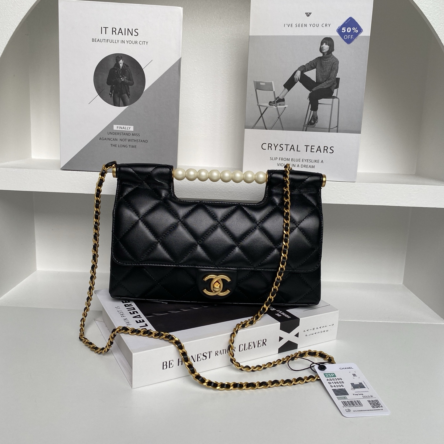 Ch*el 25p bag as5390 17.5×25×7cm