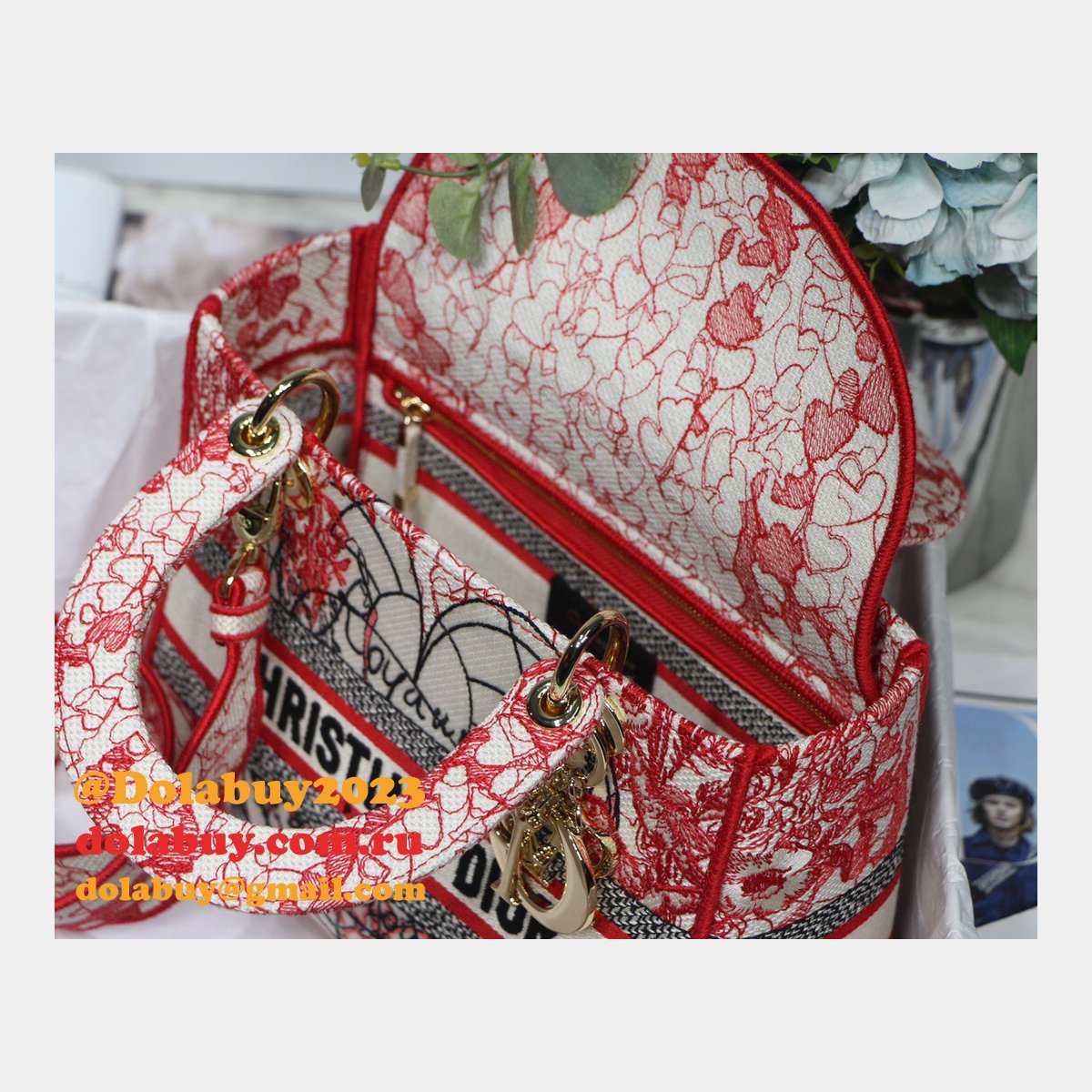 UK Quality Designer Replica Christian Dior Lady Dior 24cm Handbags Bags