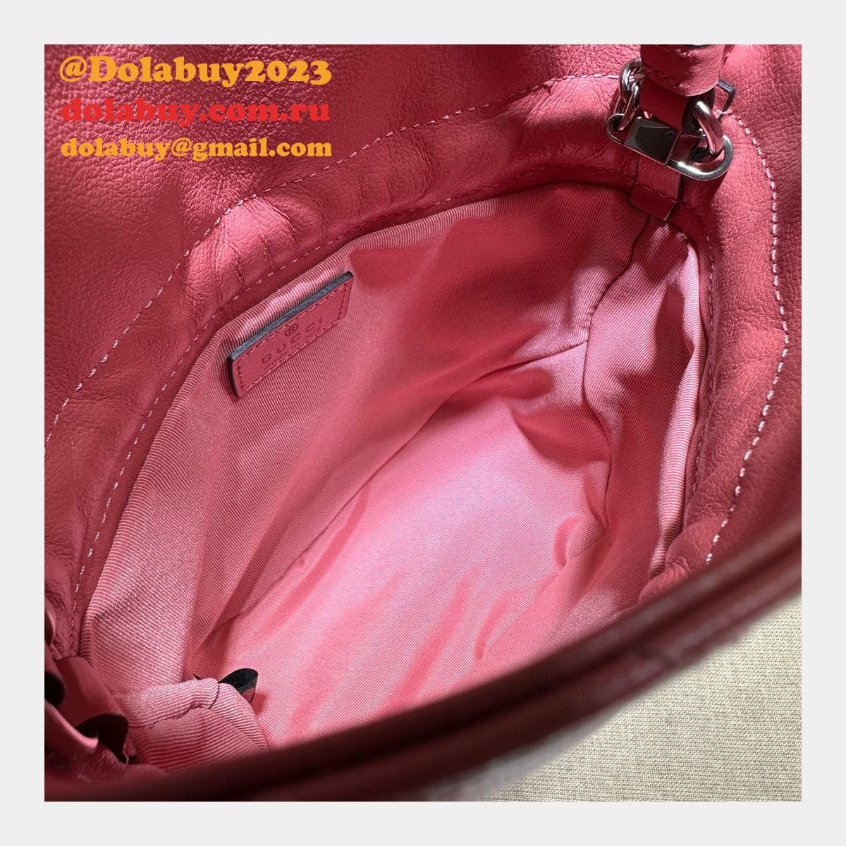Top Quality gucci bLONDIE MINI BACKET BAG 760313 Replica