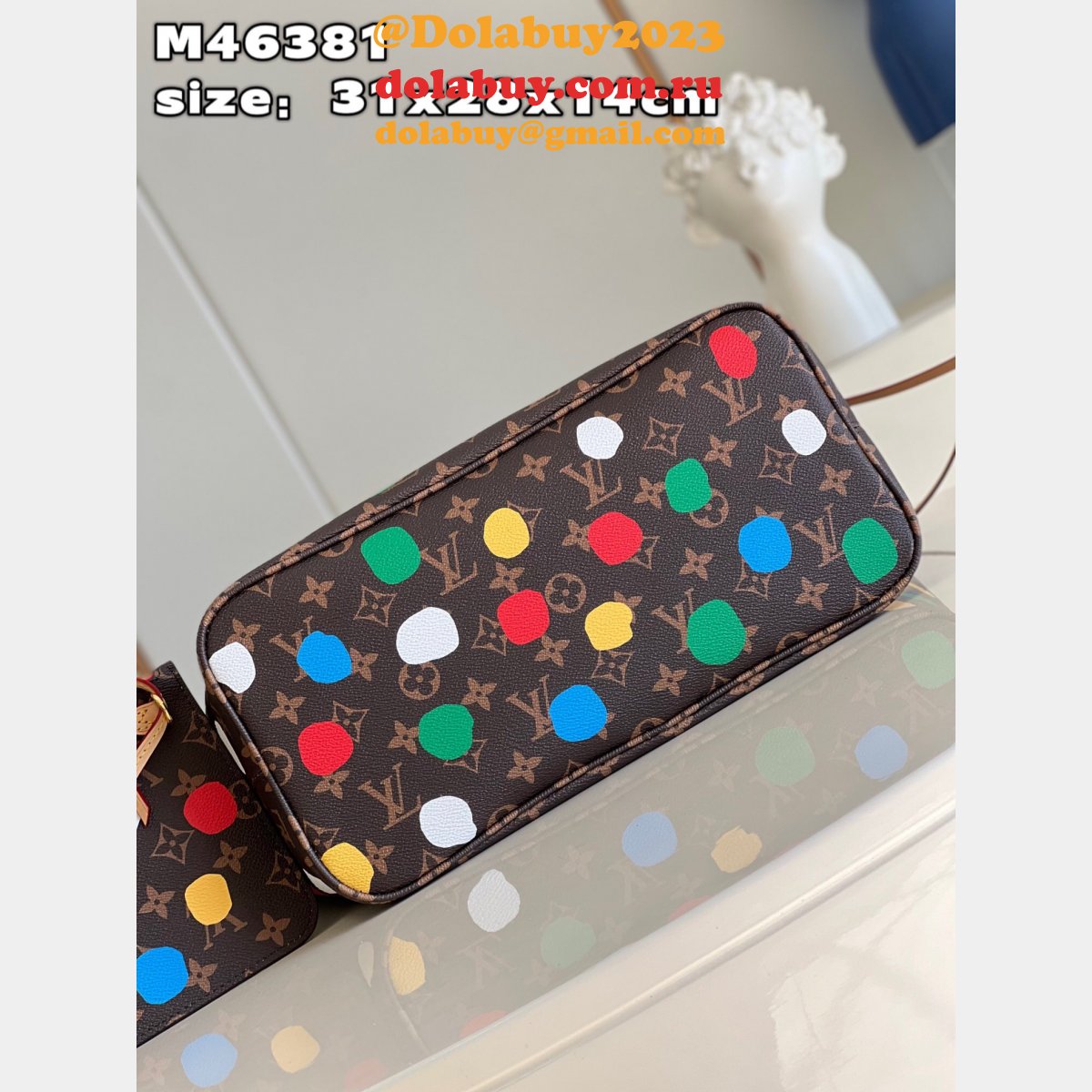 Louis Vuitton LV x YK Neverfull Best M46381 Monogram Handbag