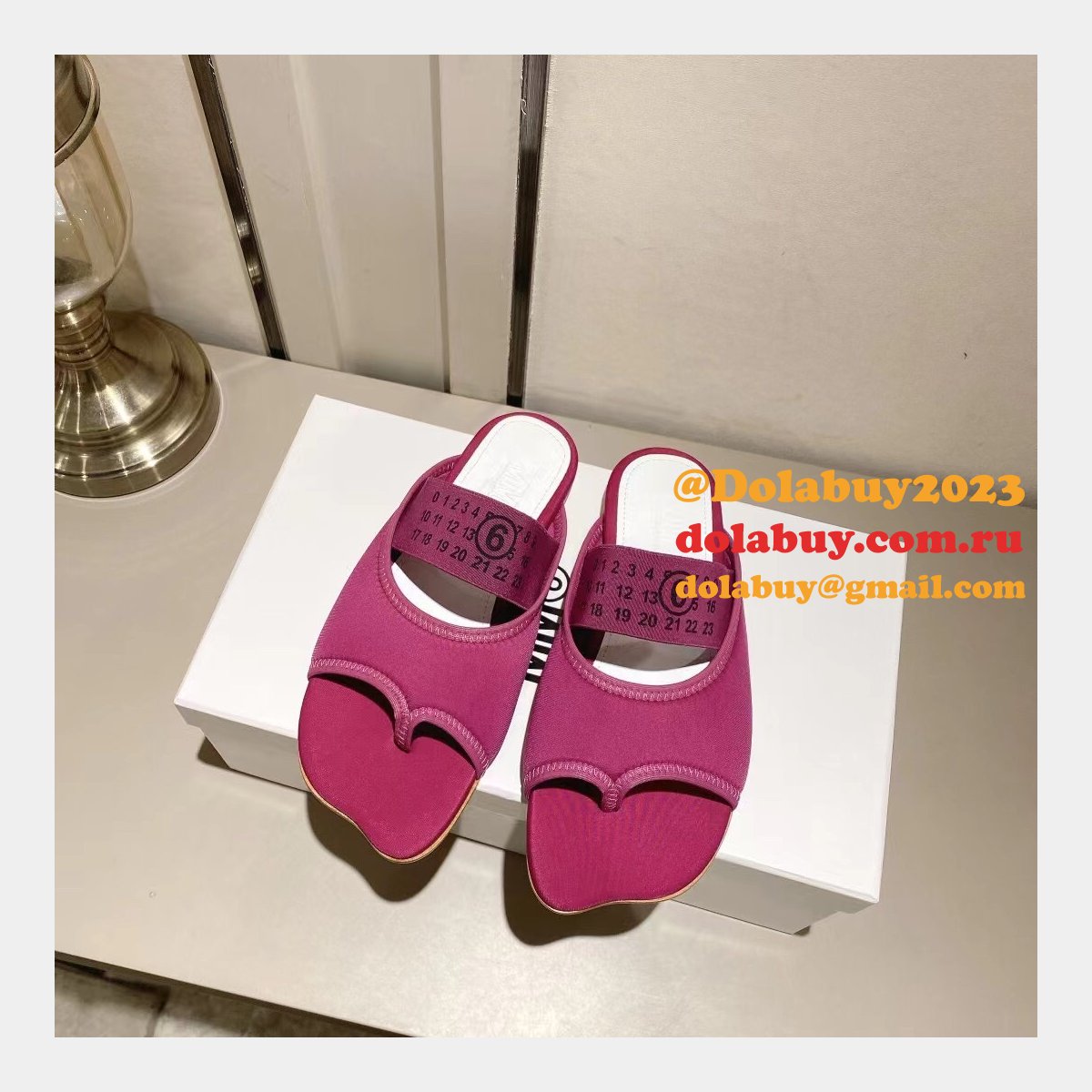 Replica Maison Margiela Knockoff MM6 Flip Flops Shoes