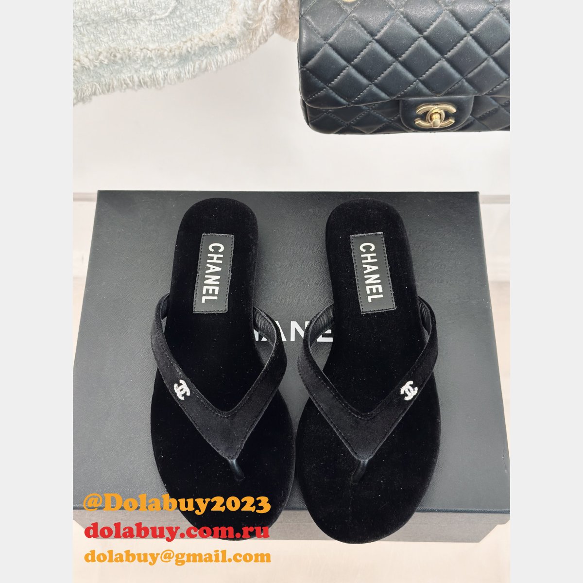 Top Quality CHANE THONGS SLIPPERS 2024