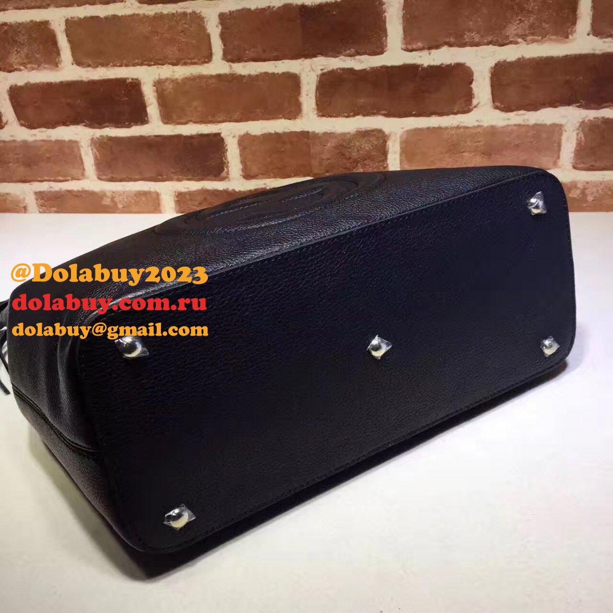 replica G*u*i luxury shoulder soho leather hobo 408825 bag