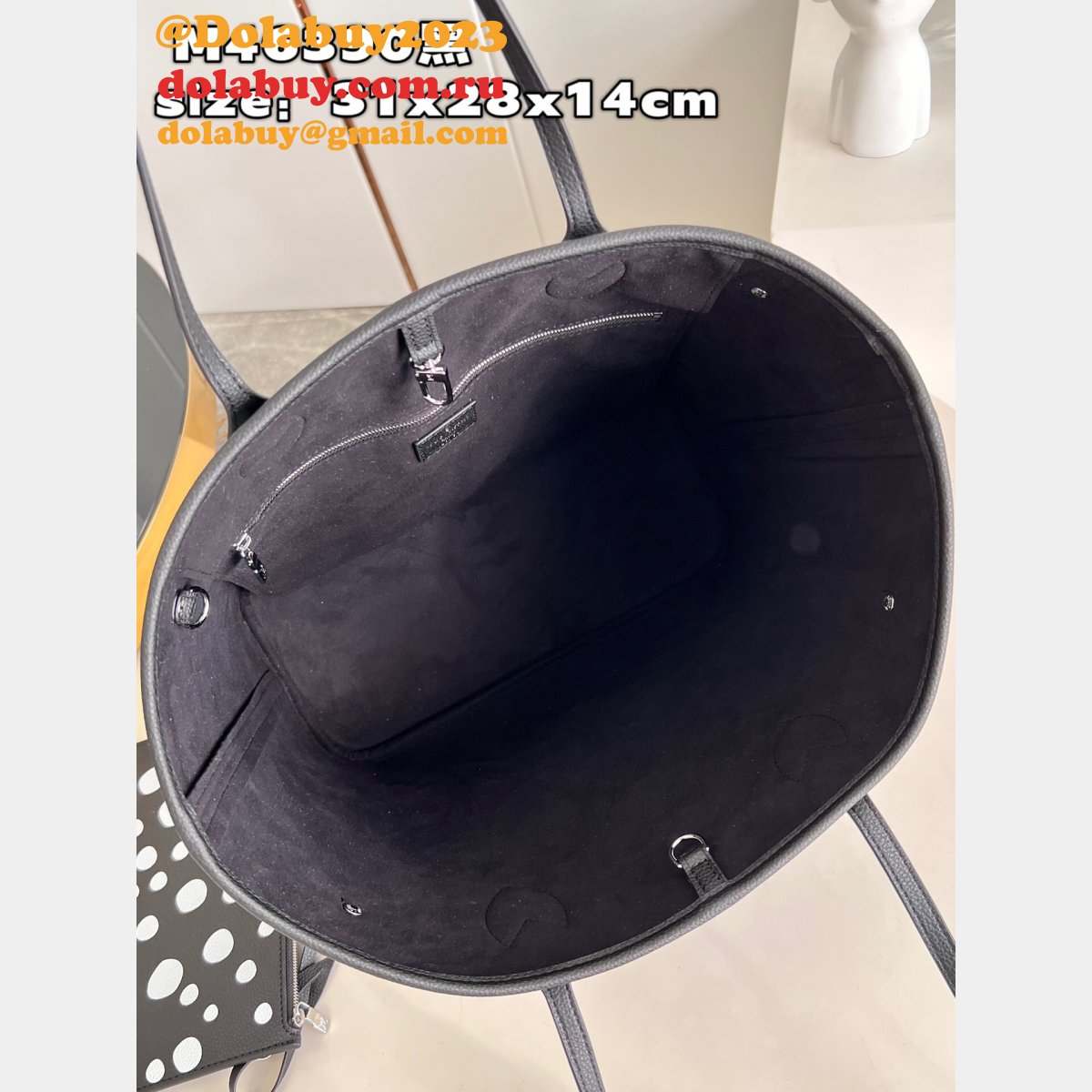 Louis Vuitton LVS x YK M46422/M46390 Neverfull Replica Monogram Empreinte Leather