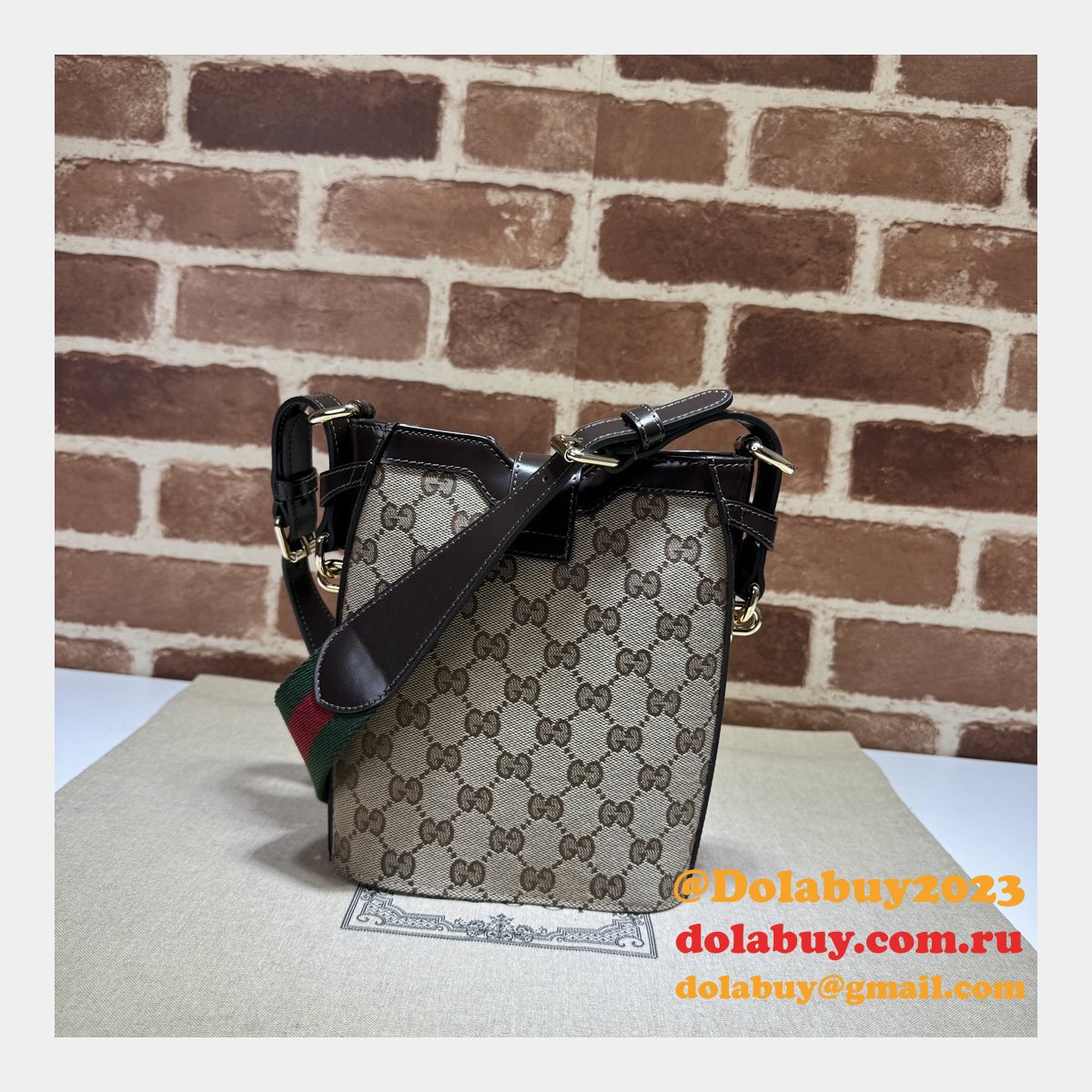 Original GG Small 782919 Gucci Designer Fake Bucket Bag