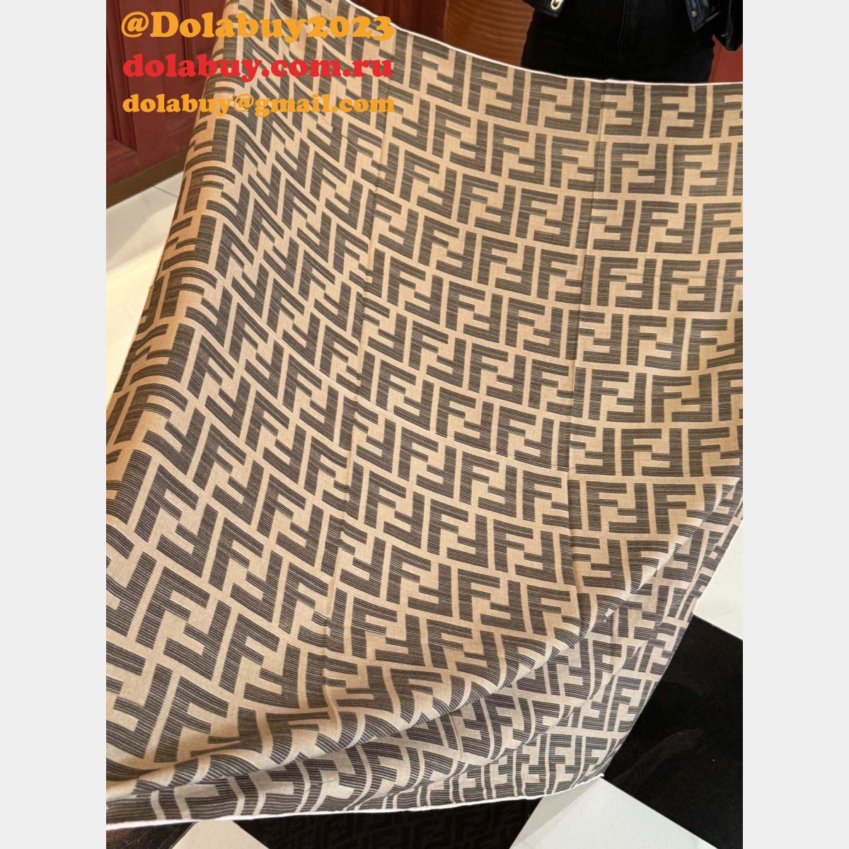 Duplicate 1:1 Mirror Fendi Cashmere Scarf