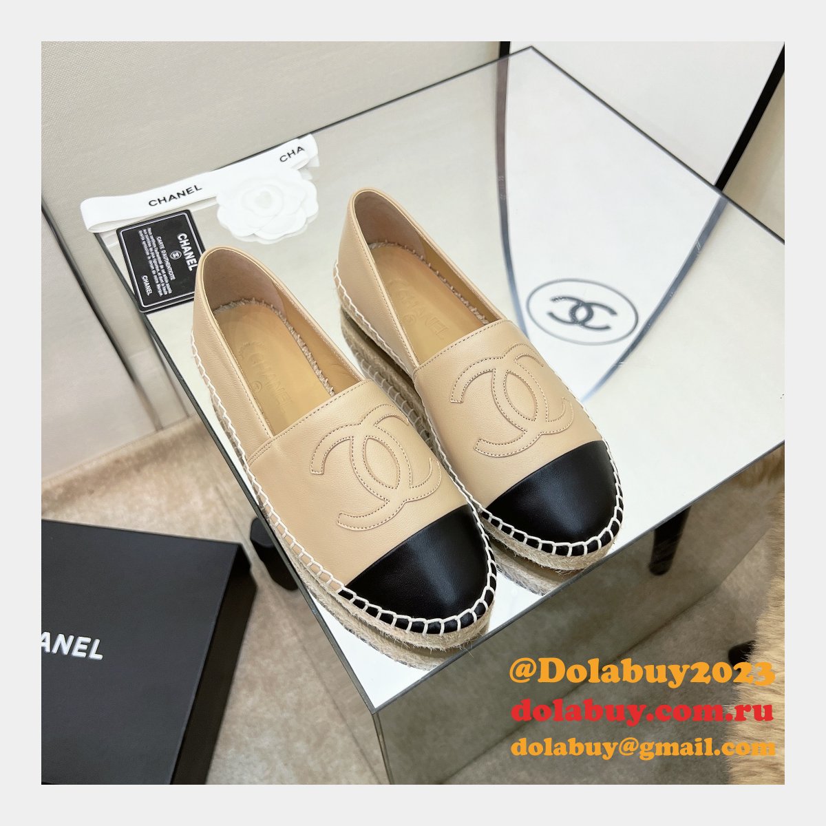 High Quality CC Designer ESPADRILLES SHOES