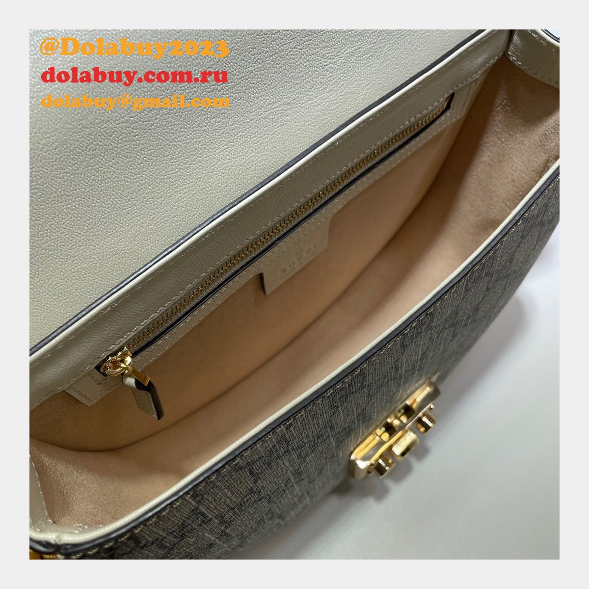 Replica Designer Gucci 644524 White Padlock small shoulder bag