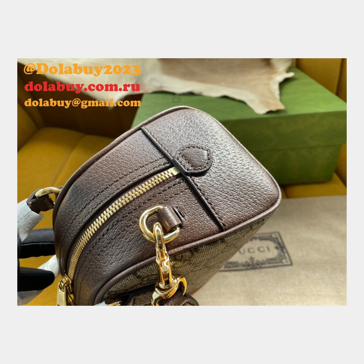 Gucci AAA+ Ophidia 724606 Fashion GG top handle bag