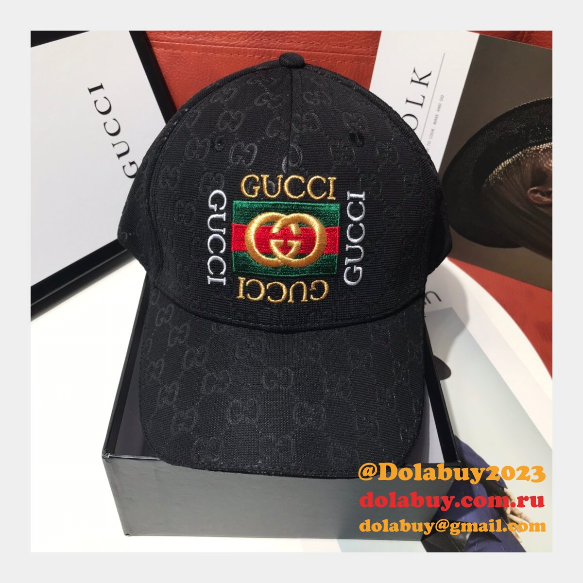 AAA+ Gucci Palace classic pattern simple embroidery logo hats