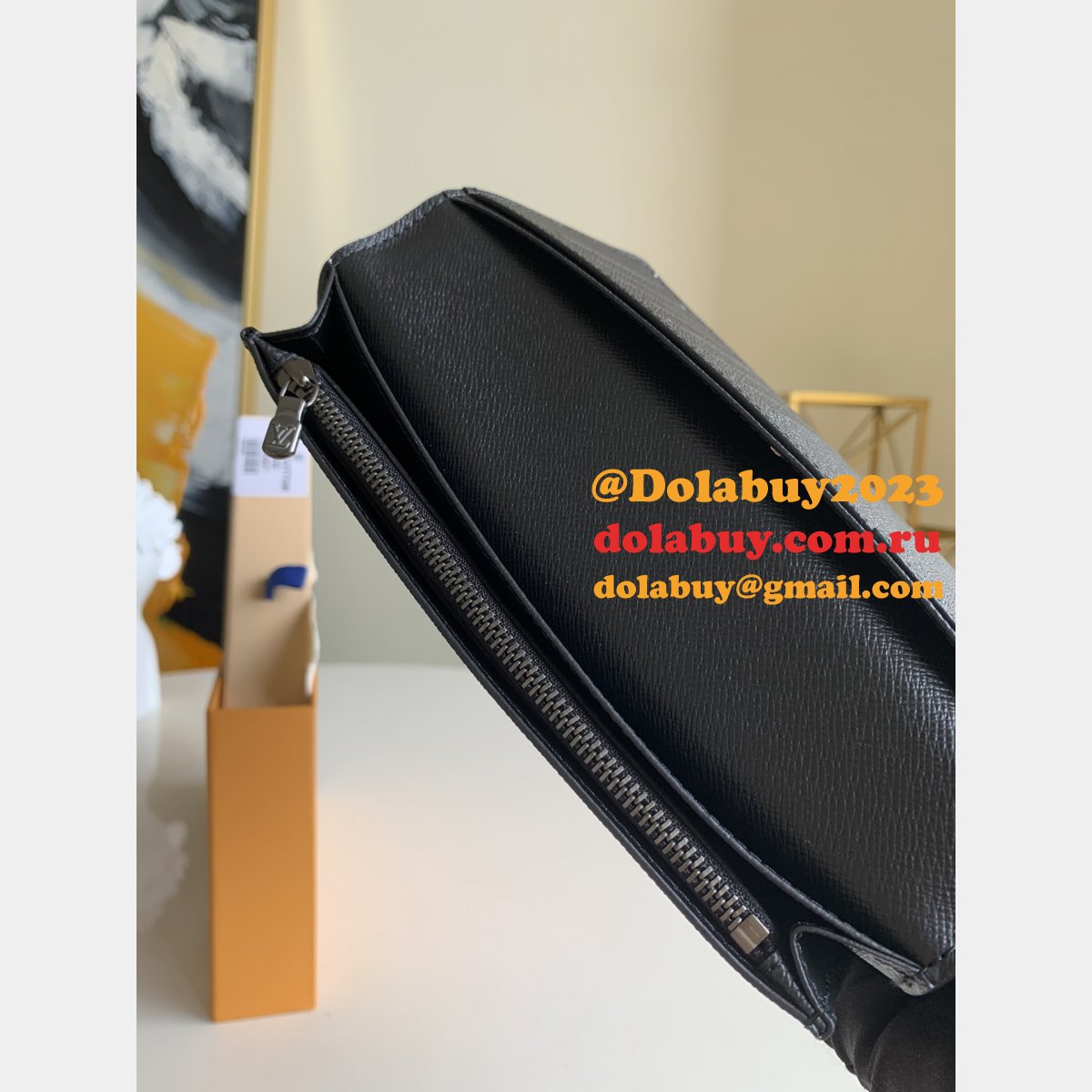 M61697/N62665/M66540 Brazza Wallet Monogram Eclipse Damier Graphite LV Replica