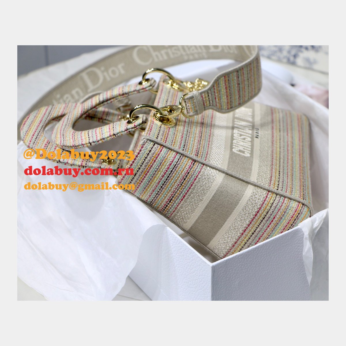 Lady Christian Dior Best 24cm Lady D-Lite Replica Bag