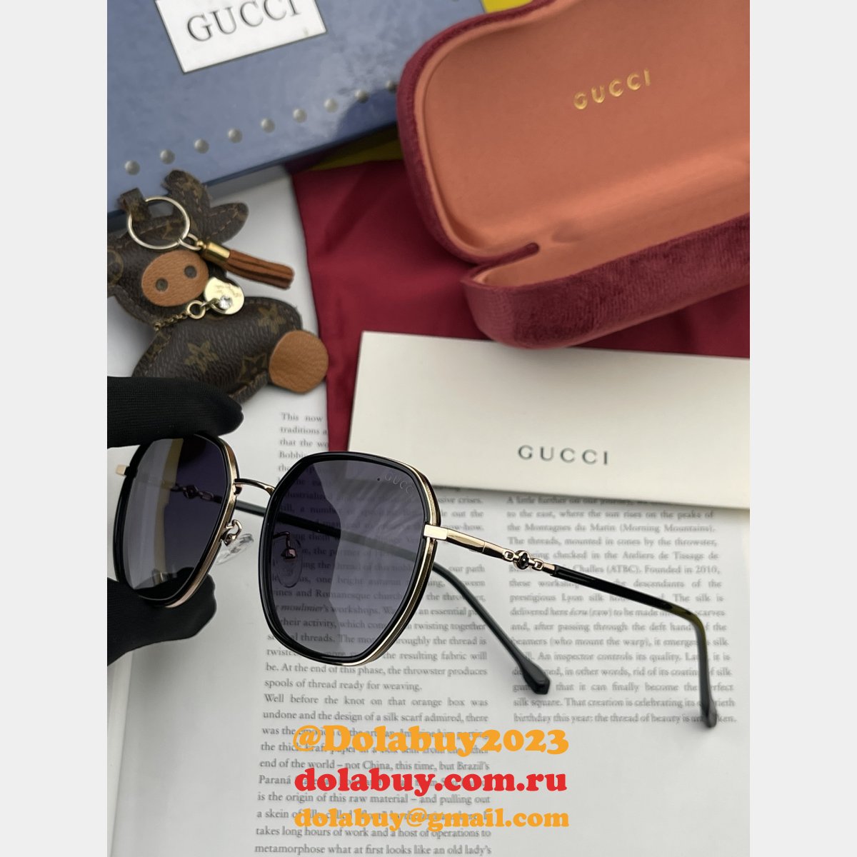 Wholesale gucci 9807/0242 /G6521/G3369 Perfect sunglasses