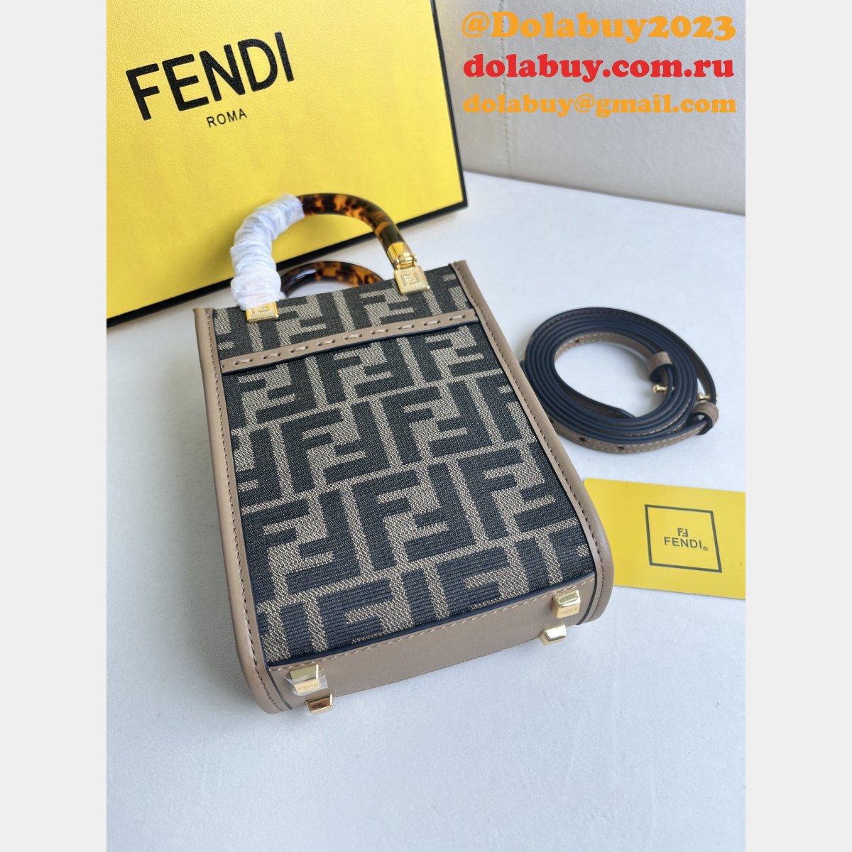7 Star FENDI ROMA Sunshine mini handbag