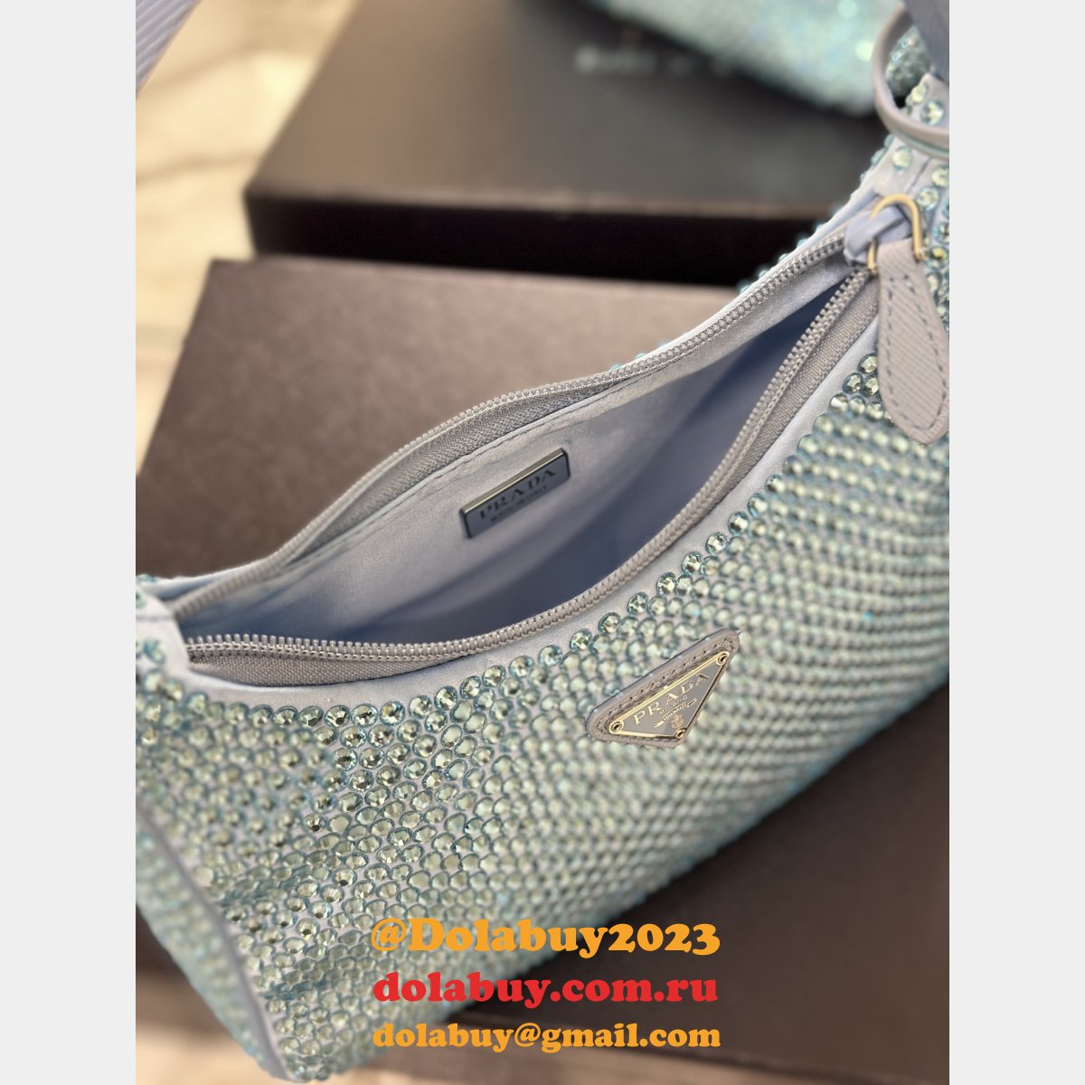 Luxury 1:1 Mirror 1NE515 Prada Hobo Replica Bag Shop Online