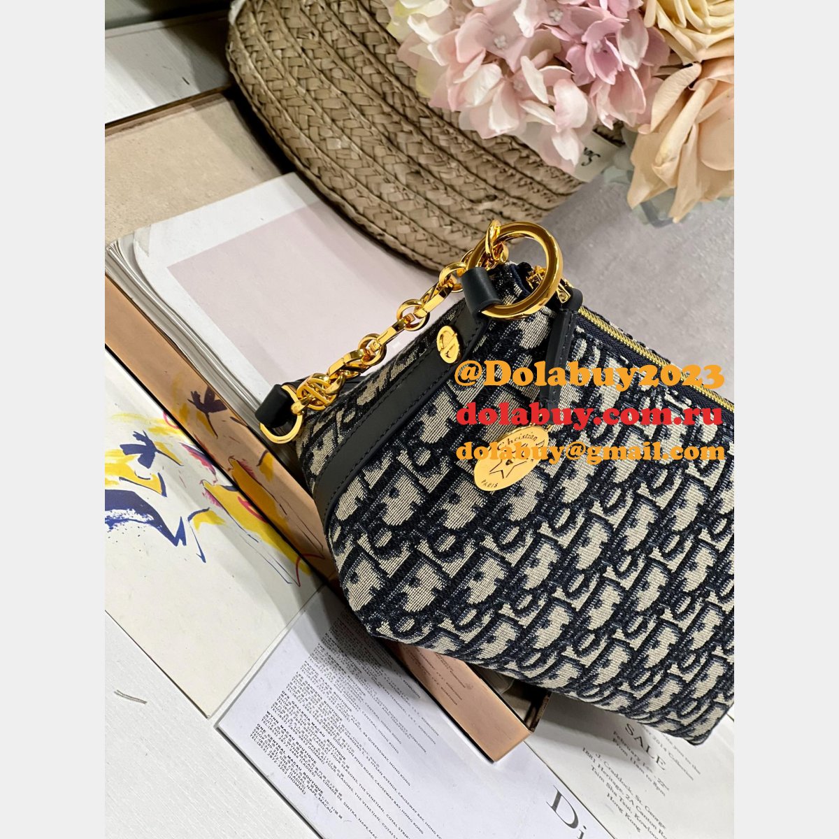 Luxury CHRISTIAN DIOR PARIS DIORSTAR HOBO SHOULDER BAG MONTAIGNE