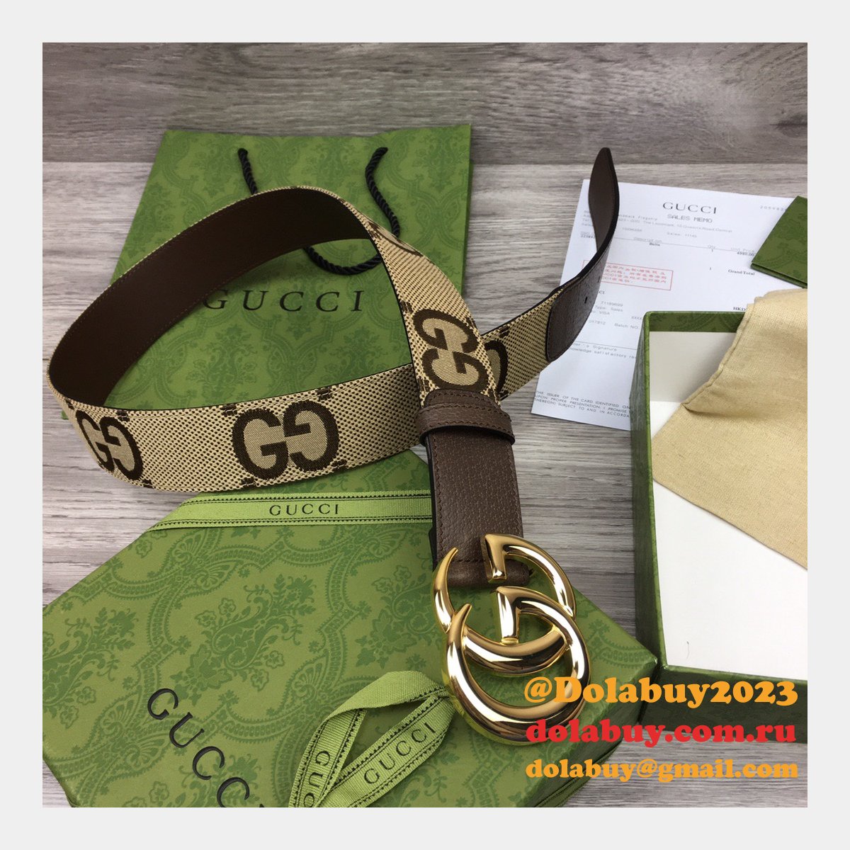 Shop 1:1 Image Mirror Gucci 3.8cm Belts Replica Bags