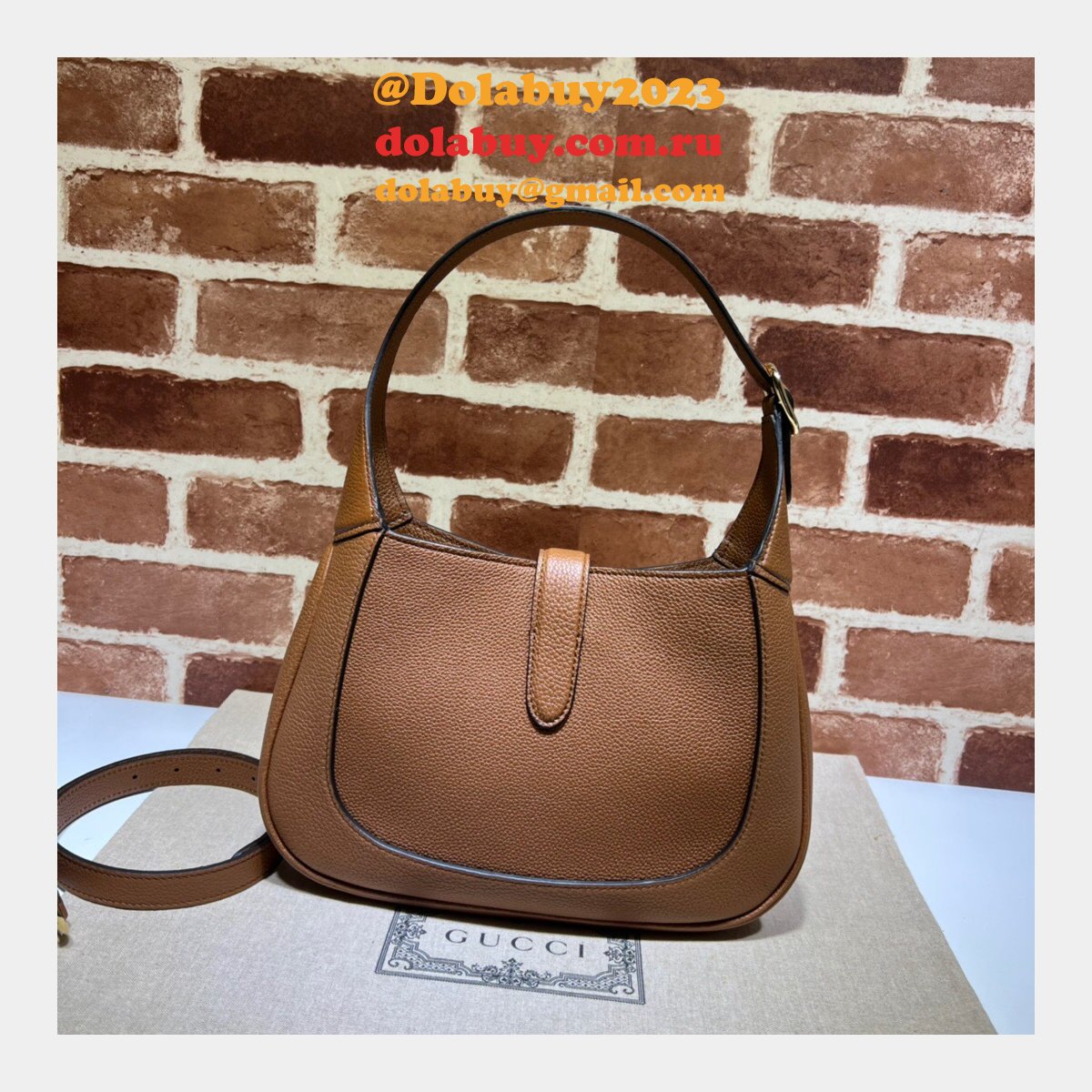 Best Quality Fake Gucci 636709 Jackie 1961 natural grain bag