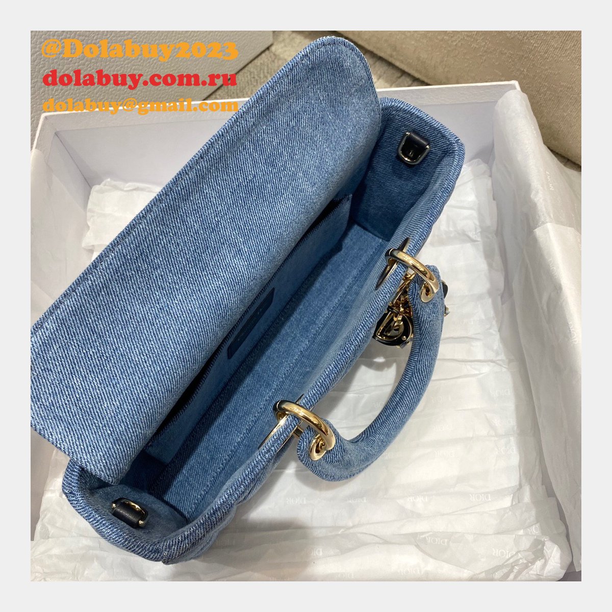 Wholesale High Quality Dior Fake 26cm Lady Designer Bag Online