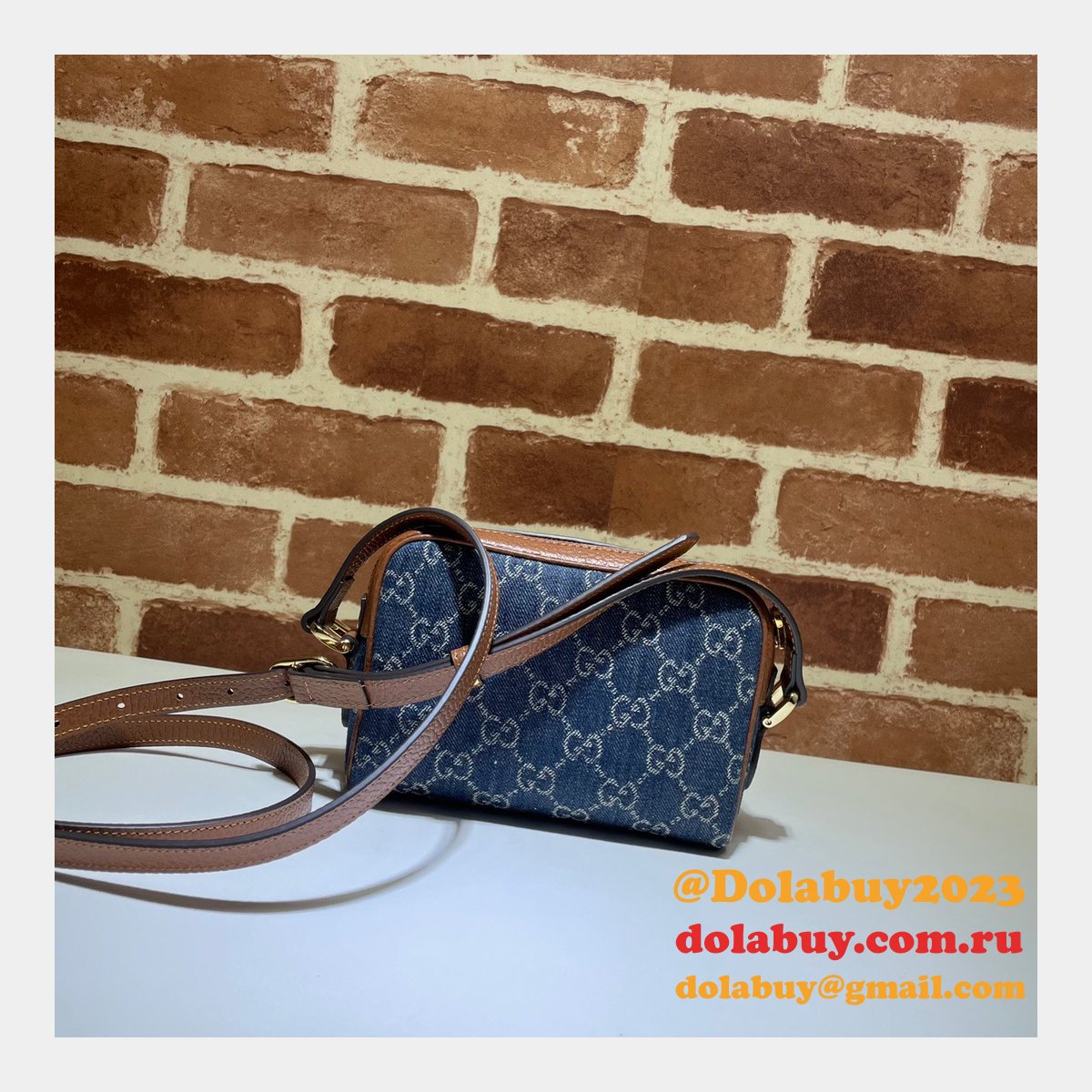 G*u*i replica 517350 ophidia gg mini blue bag