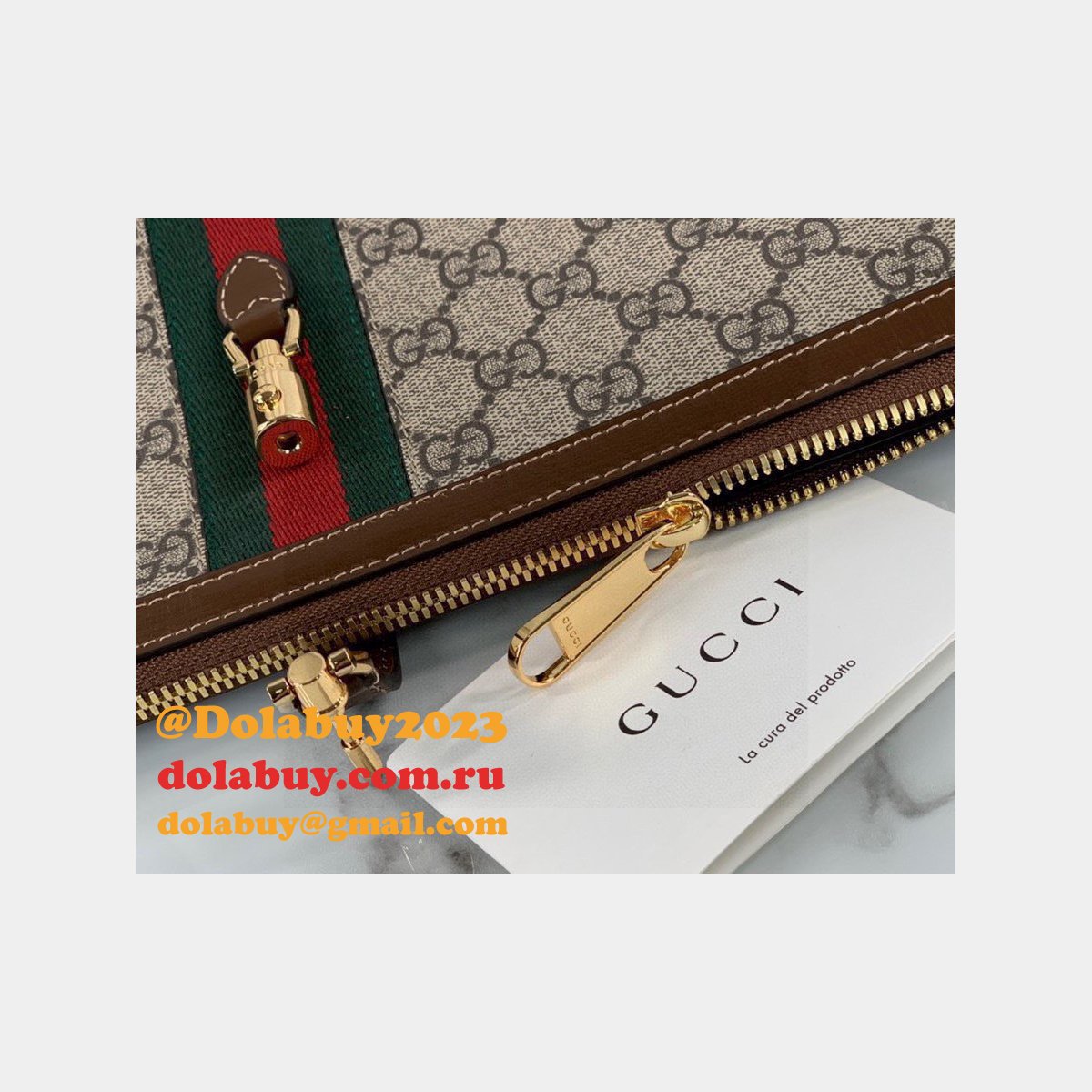 Gucci High Quality Beige Jackie 1961 pouch Beige Bag