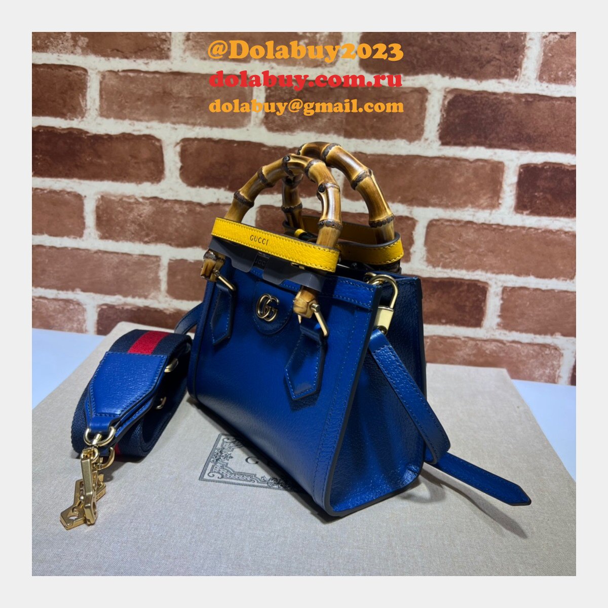Gucci designer replica 702732 Diana mini tote bag leather