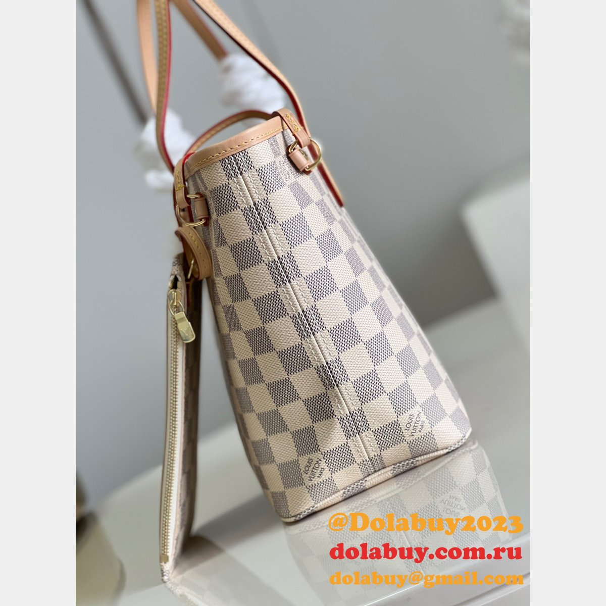 High Quality Louis Vuitton Replica Neverfull Damier/Monogram N41362/M41245 PM Bags 29CM