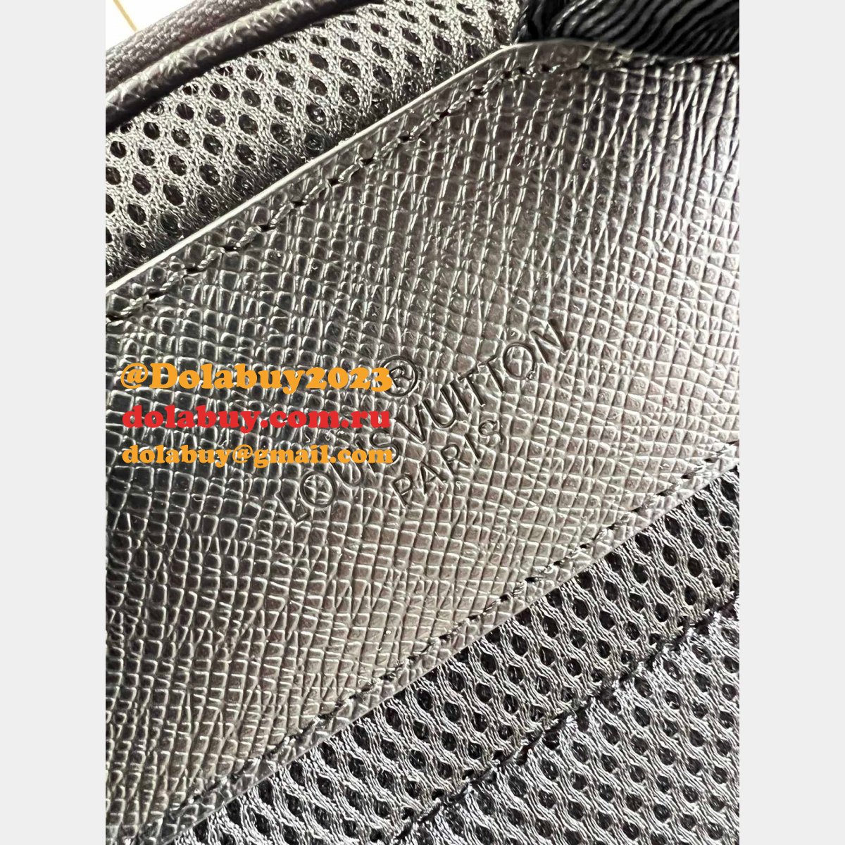 Copycat Louis Vuitton Adrian Backpack Taiga Leather Men M30857 Bag