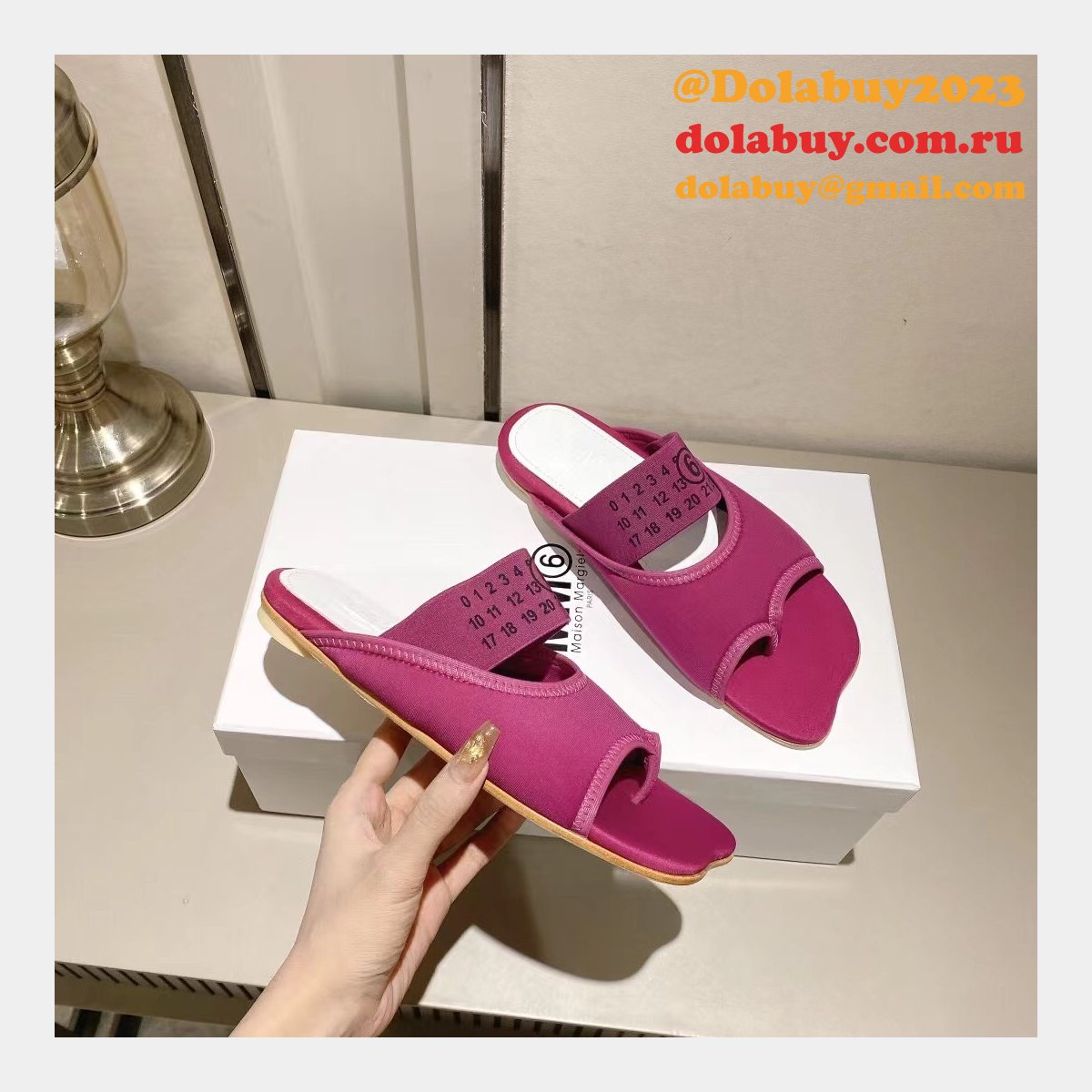 Replica Maison Margiela Knockoff MM6 Flip Flops Shoes