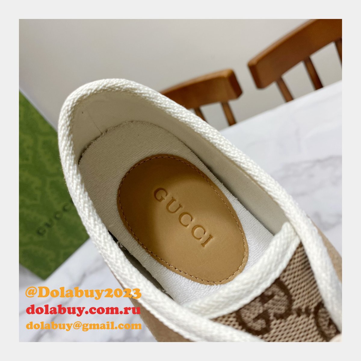 perfect dolabuy 1:1 mirror replica G*u*i gg canvas shoes