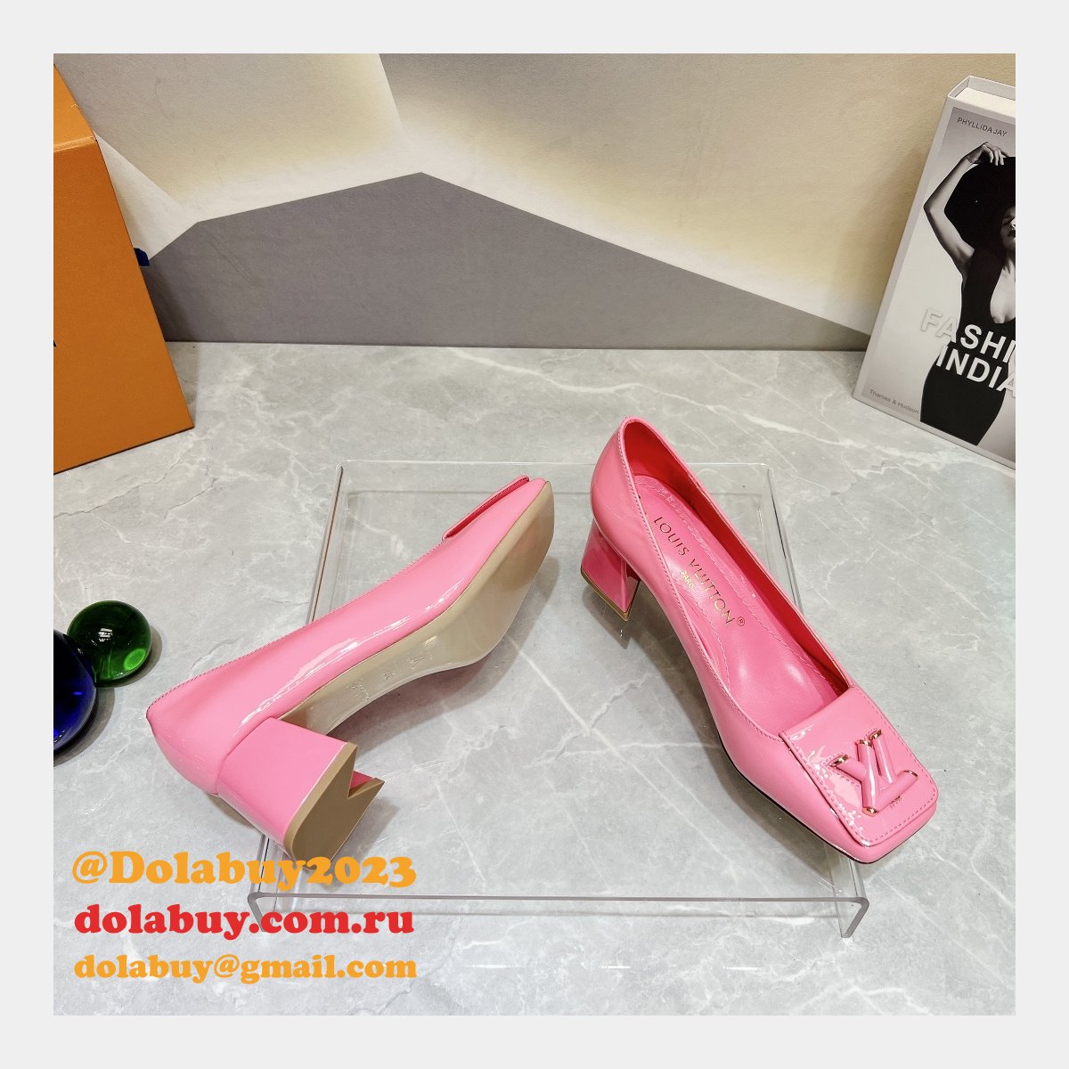 Luxury Buy Inspired Louis Vuitton Square Buckle Replicas Shoes