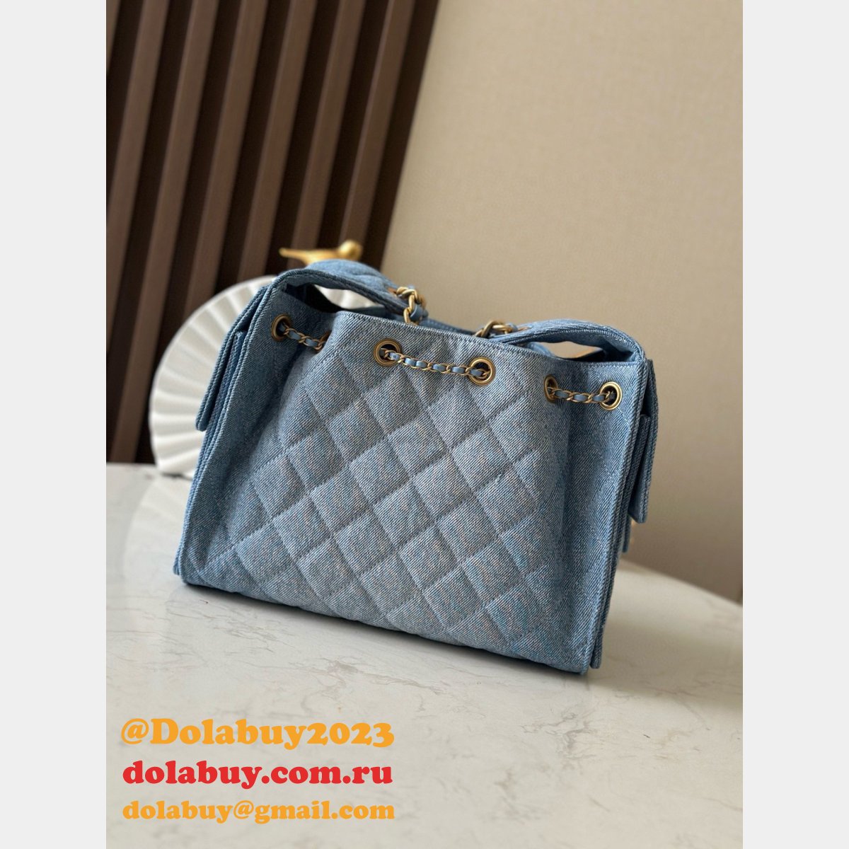 7 Star Best Replica Bags AS5293 Hobo Denim Bag