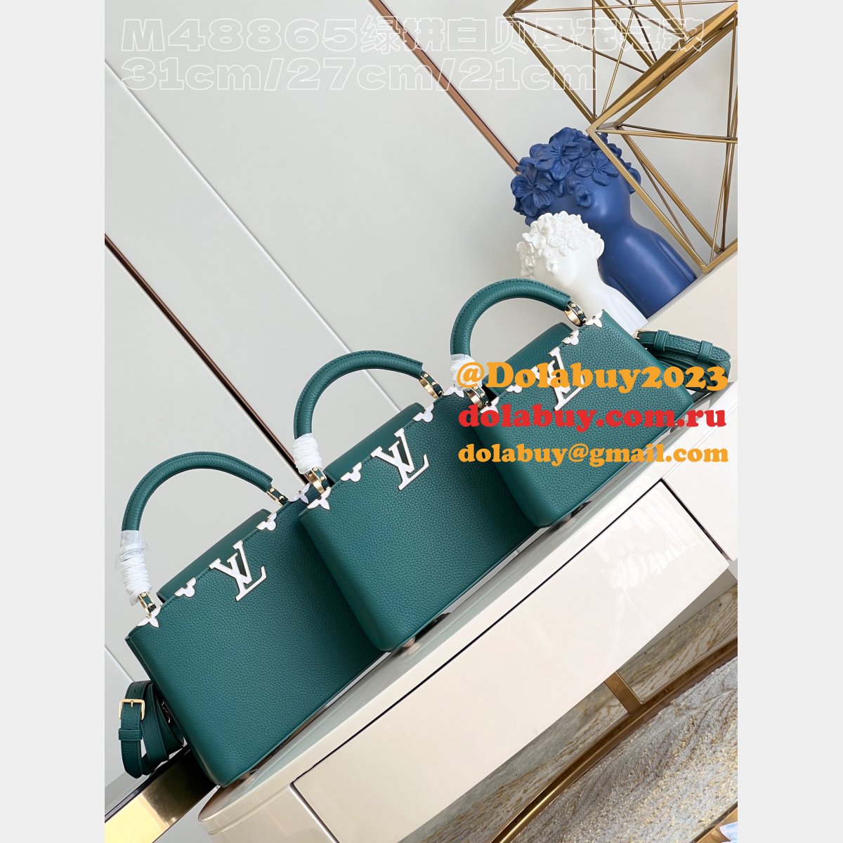 Wholesale M48865 The Capucines Designer Louis Vuitton Replica Bag